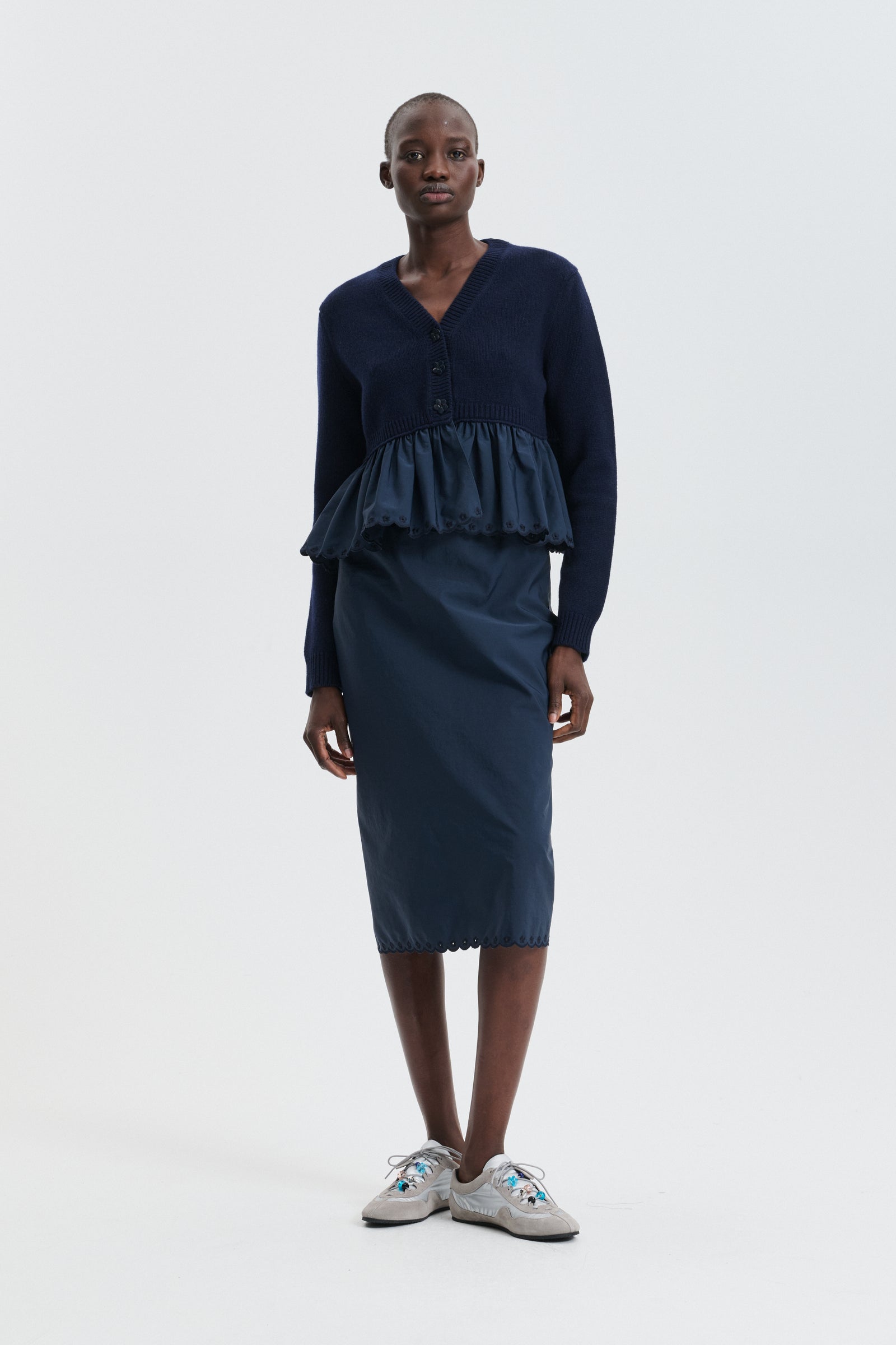 CBFUBO | CARDIGAN CLASSIC CASHMERE NAVY