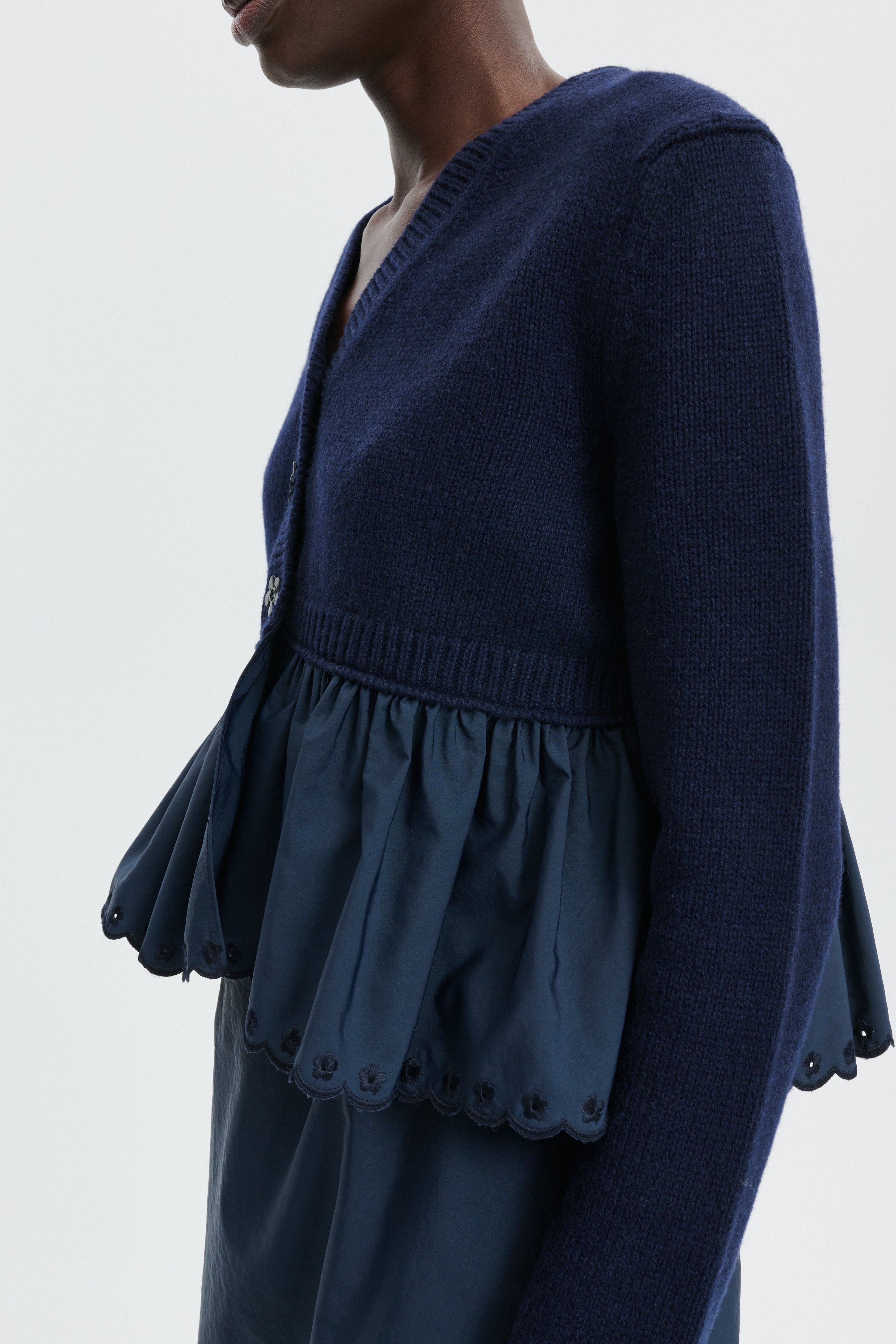 CBFUBO | CARDIGAN CLASSIC CASHMERE NAVY