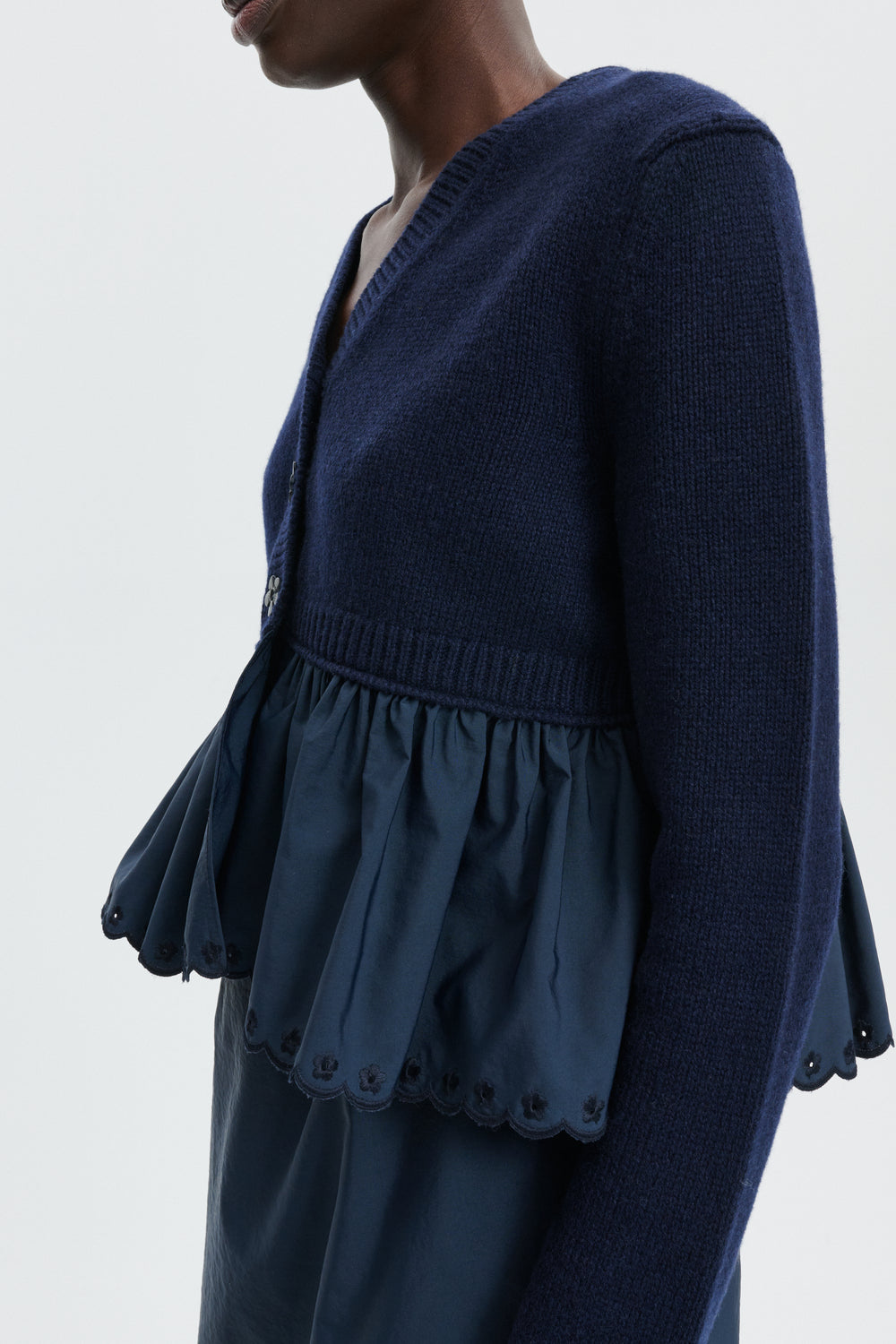 CBFUBO | CARDIGAN CLASSIC CASHMERE NAVY