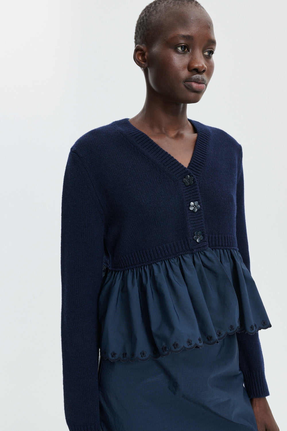 CBFUBO | CARDIGAN CLASSIC CASHMERE NAVY