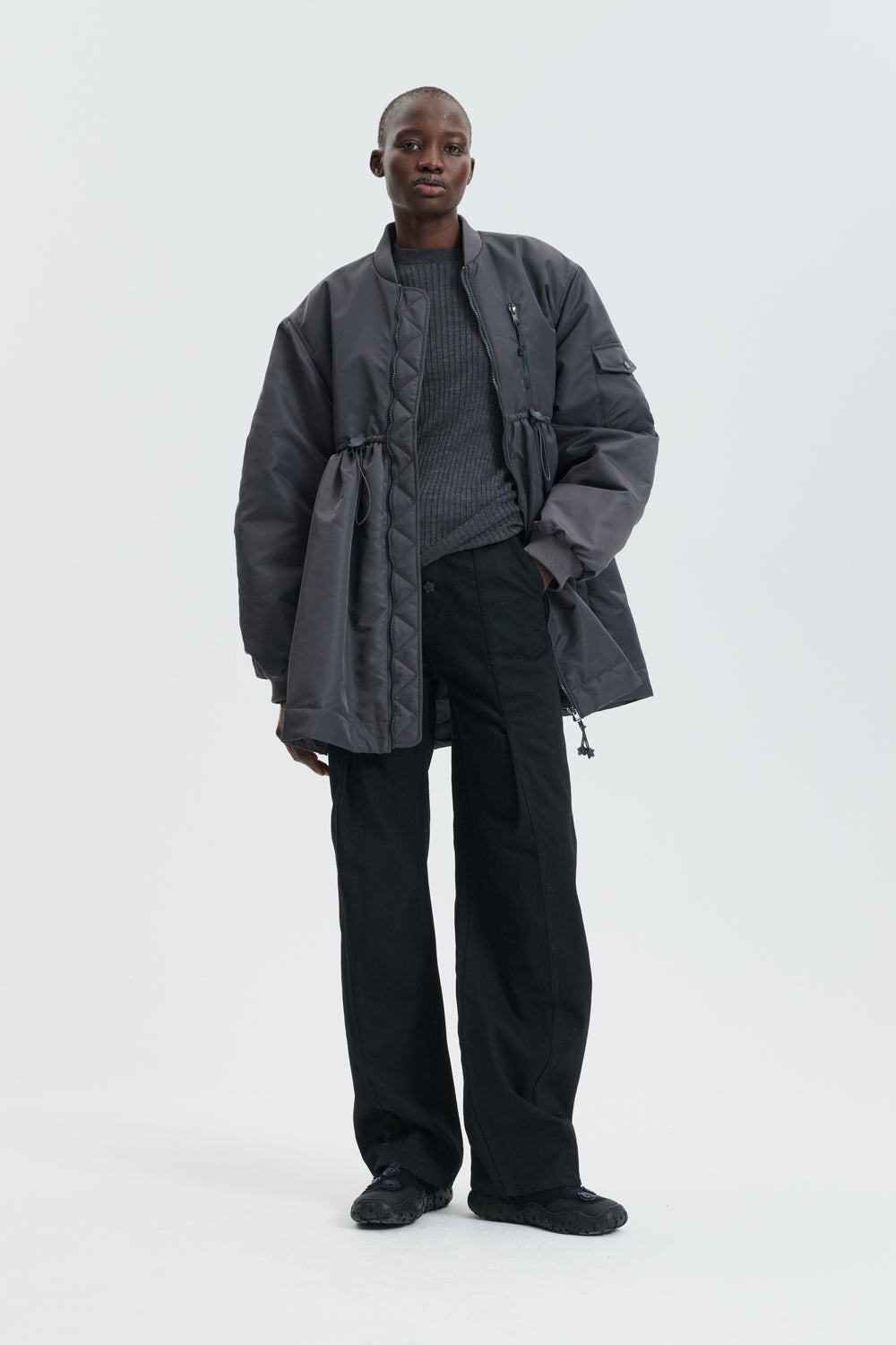 CBFRANCIS | JACKET TECHNICAL NYLON GREY