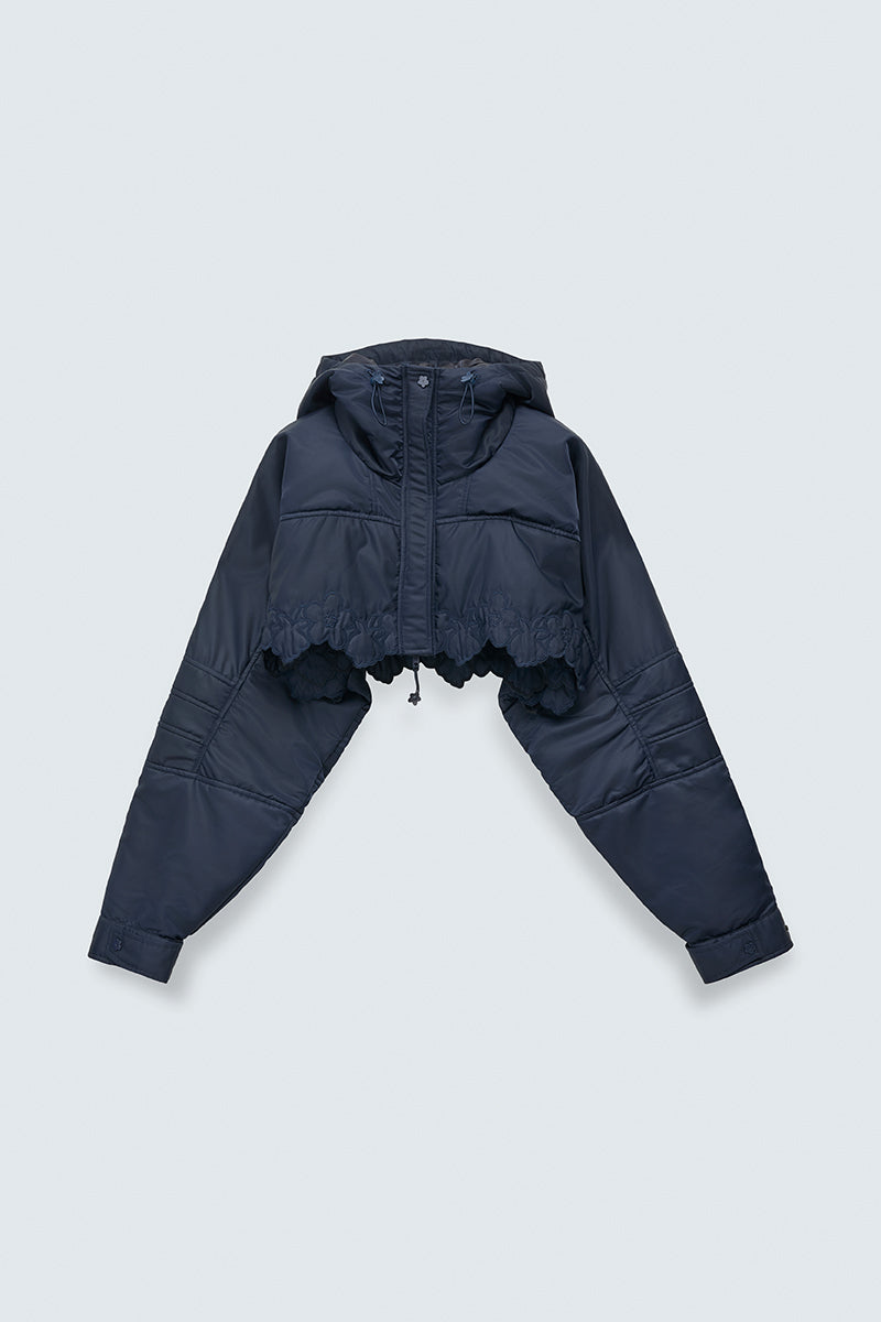 CBFINNUR | JACKET EMB TECHNICAL NYLON NAVY