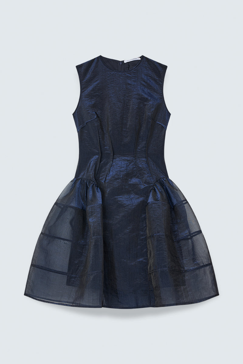 CBCLAUDIE | DRESS LIQUID MYRTIA NAVY