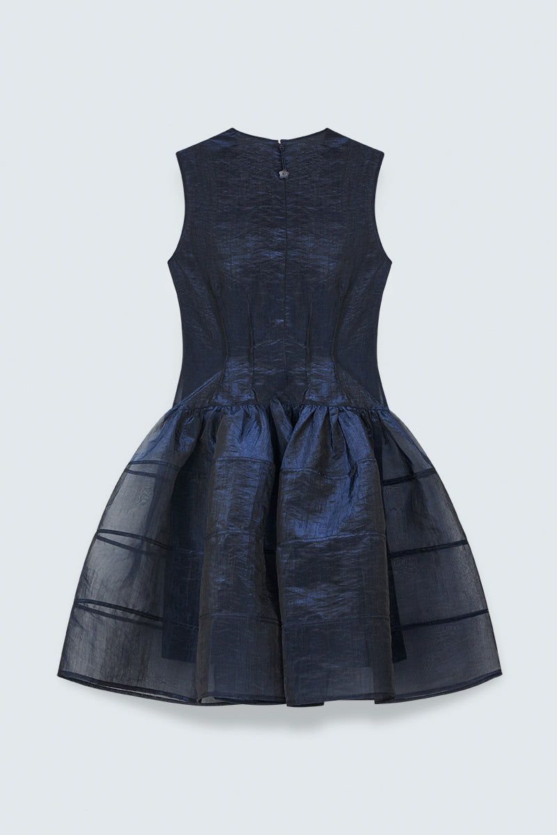 CBCLAUDIE | DRESS LIQUID MYRTIA NAVY