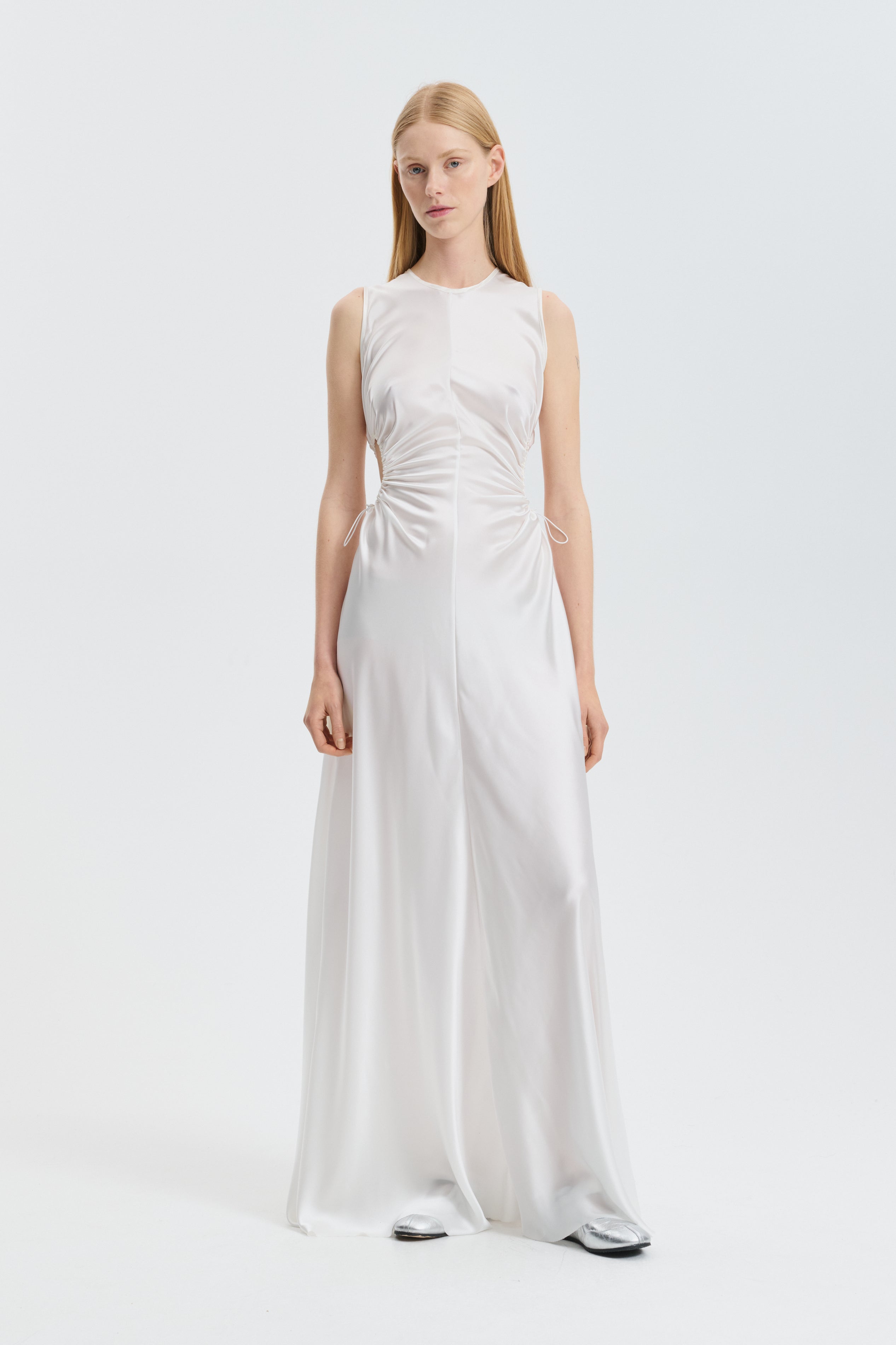 CBFELINE | GOWN SILK SATIN IVORY