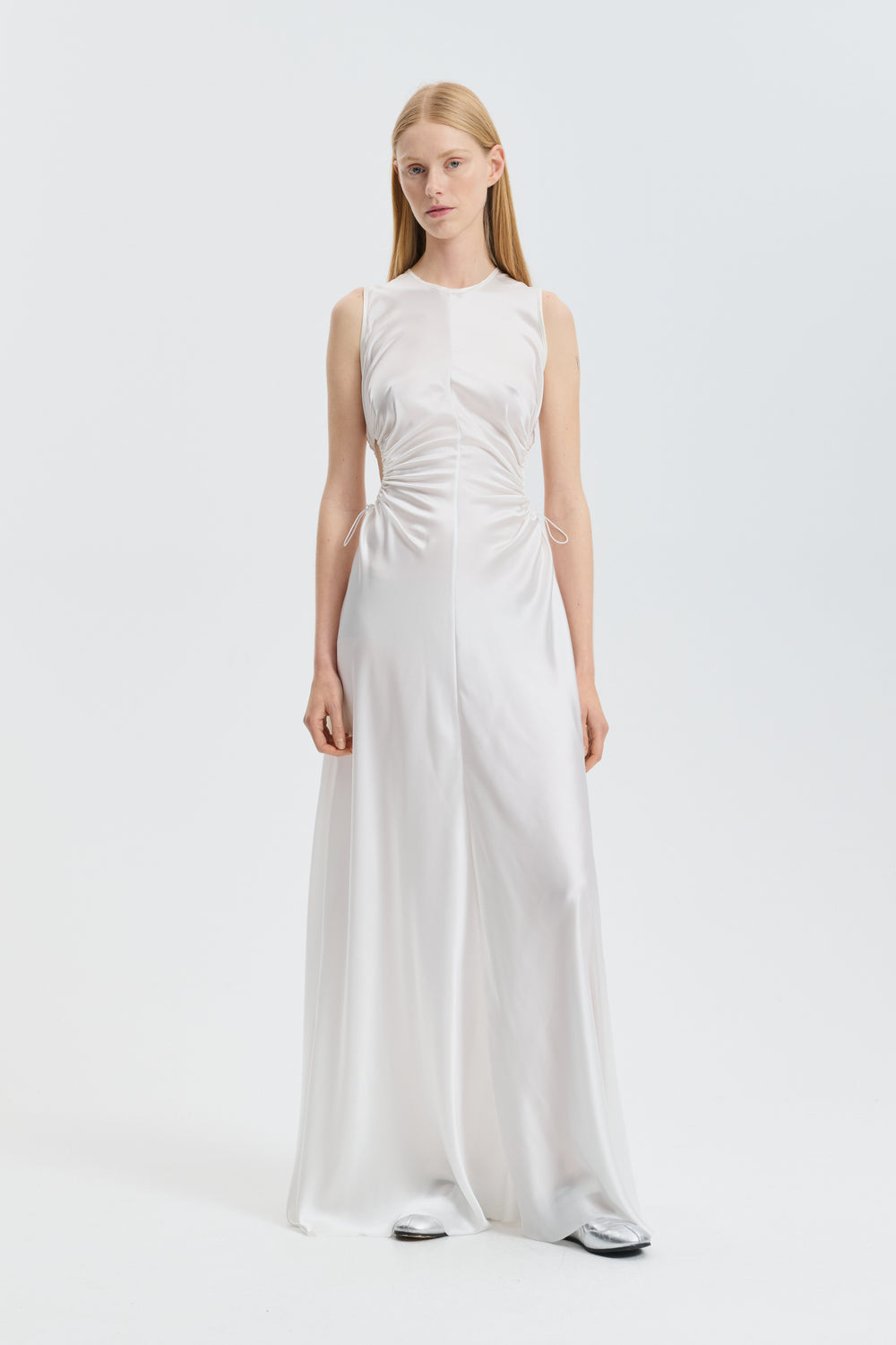 CBFELINE | GOWN SILK SATIN IVORY