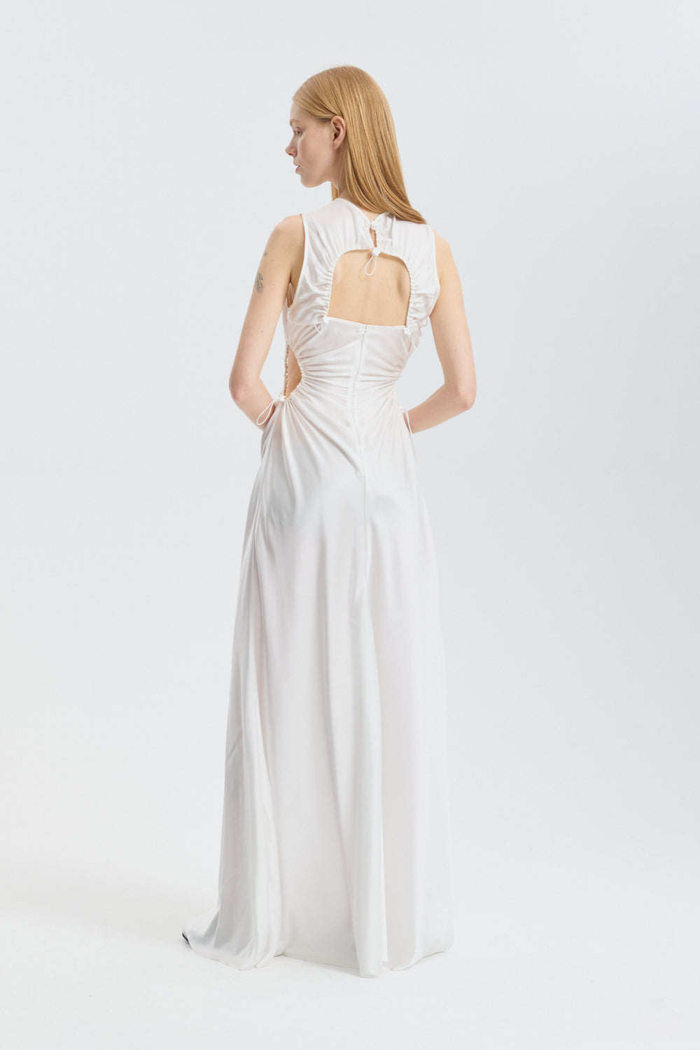 CBFELINE | GOWN SILK SATIN IVORY