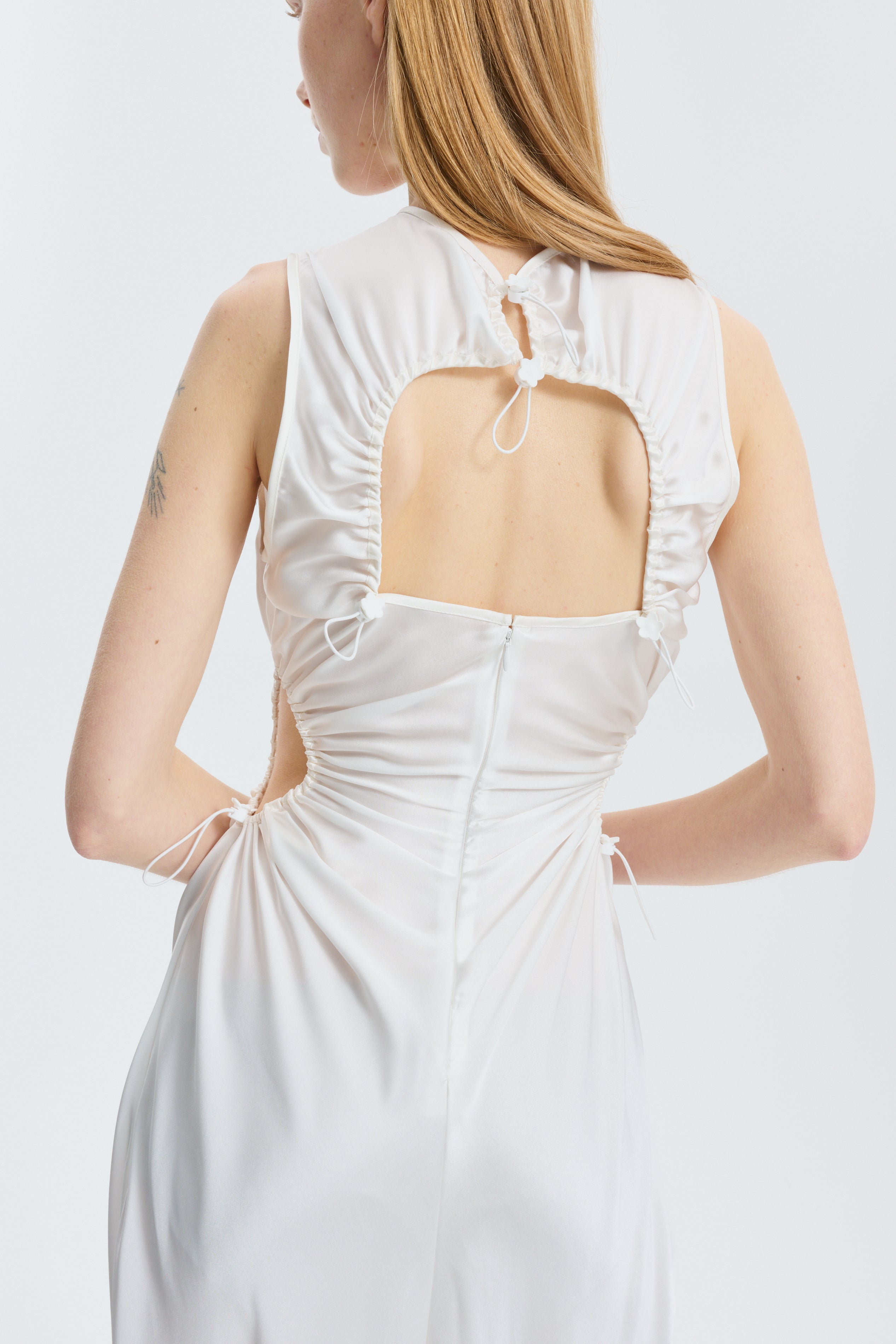 CBFELINE | GOWN SILK SATIN IVORY