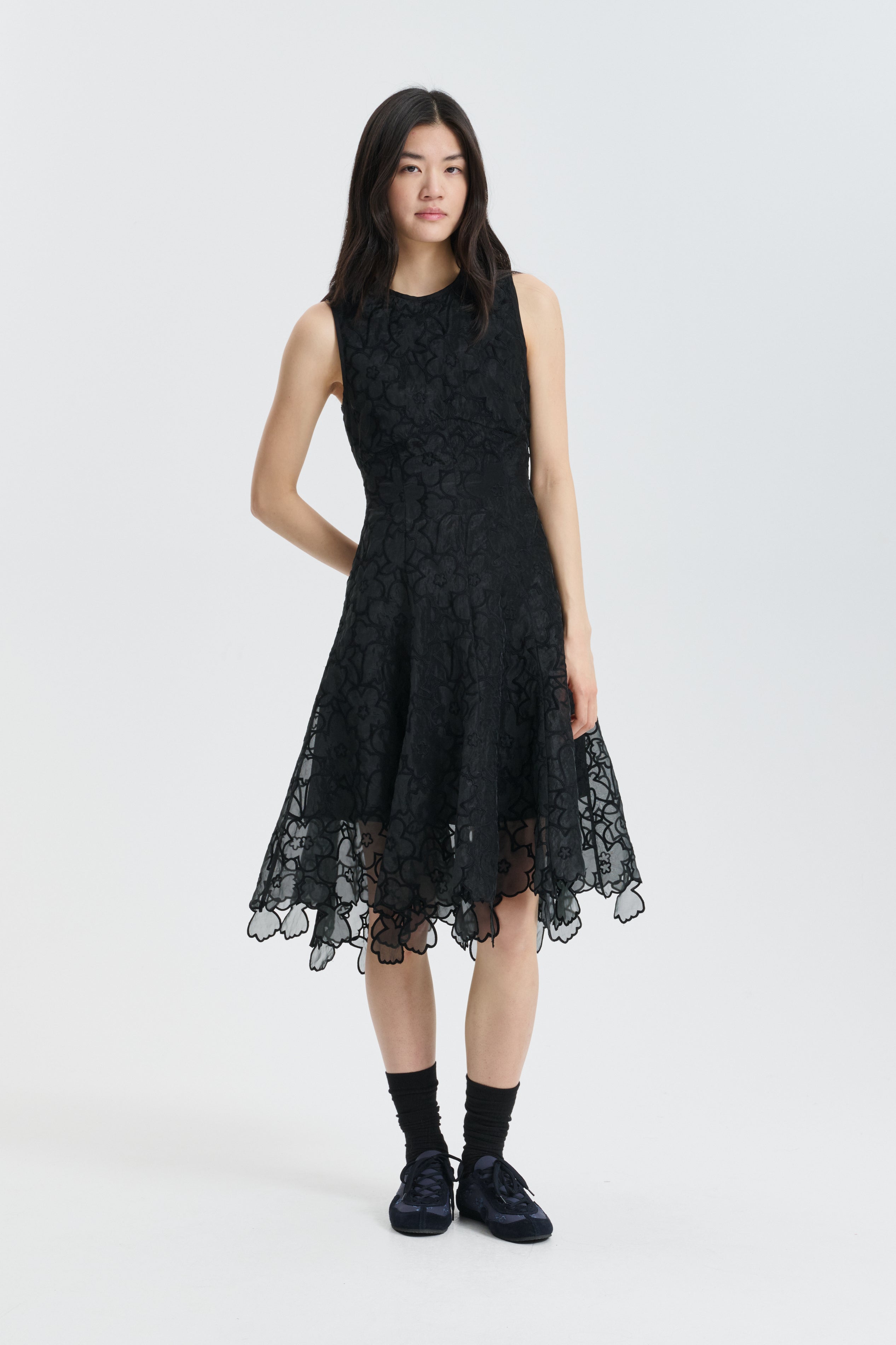 CBFORESS | DRESS CORANITA EMBROIDERY BLACK