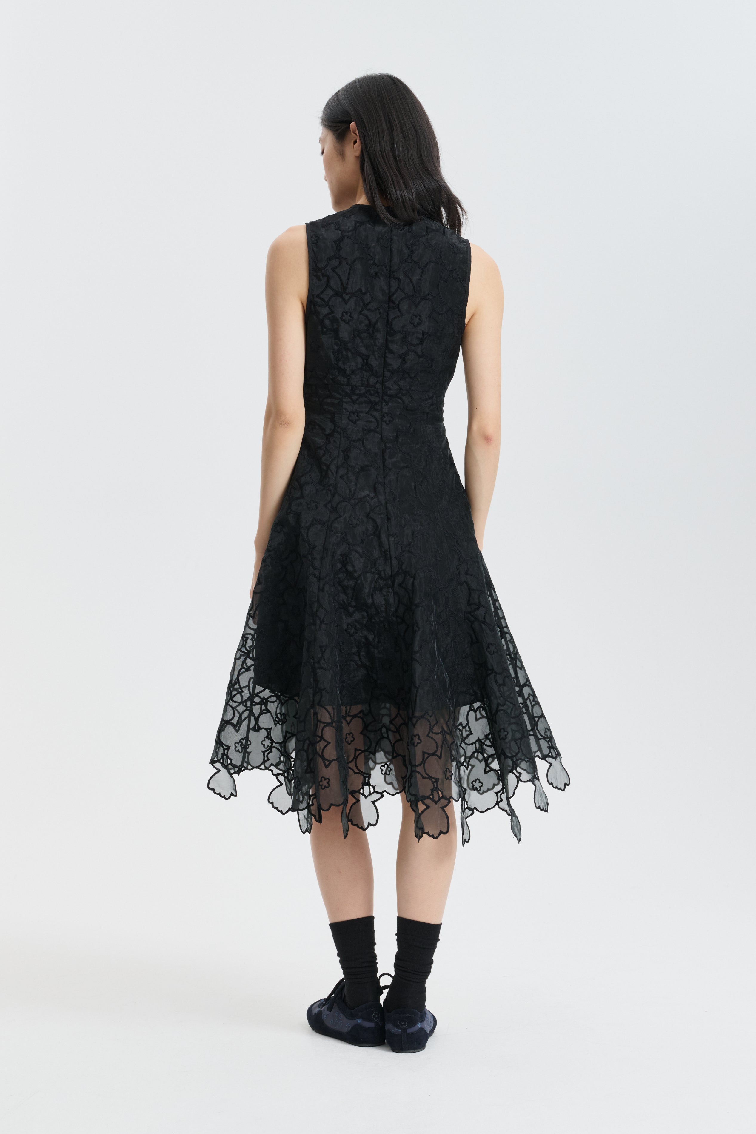 CBFORESS | DRESS CORANITA EMBROIDERY BLACK