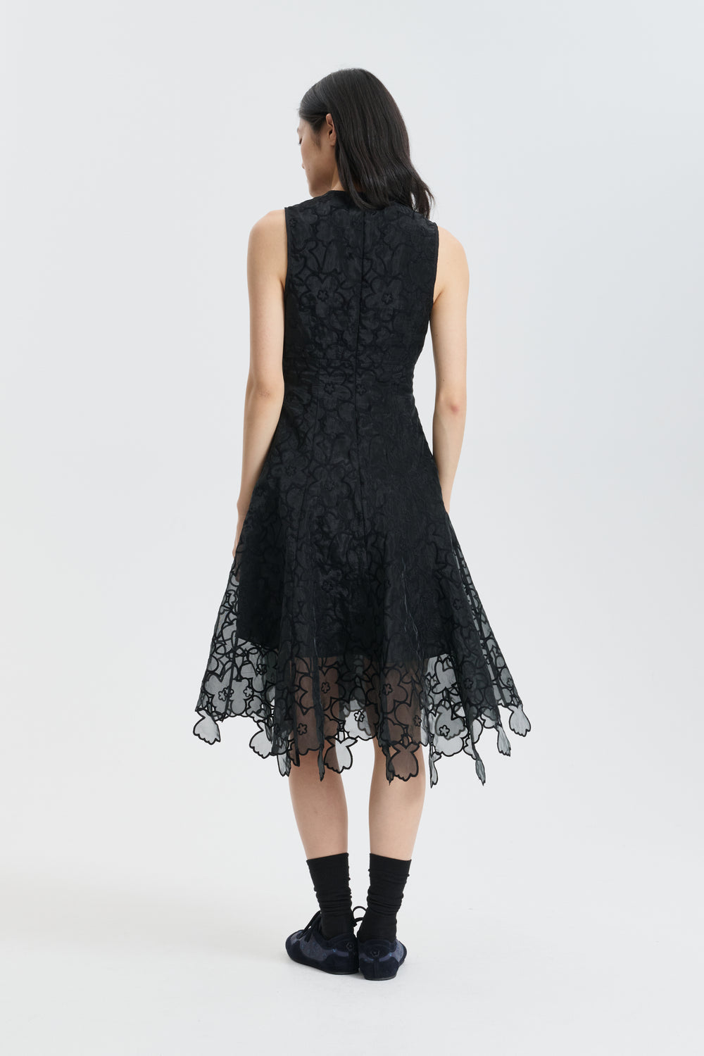 CBFORESS | DRESS CORANITA EMBROIDERY BLACK