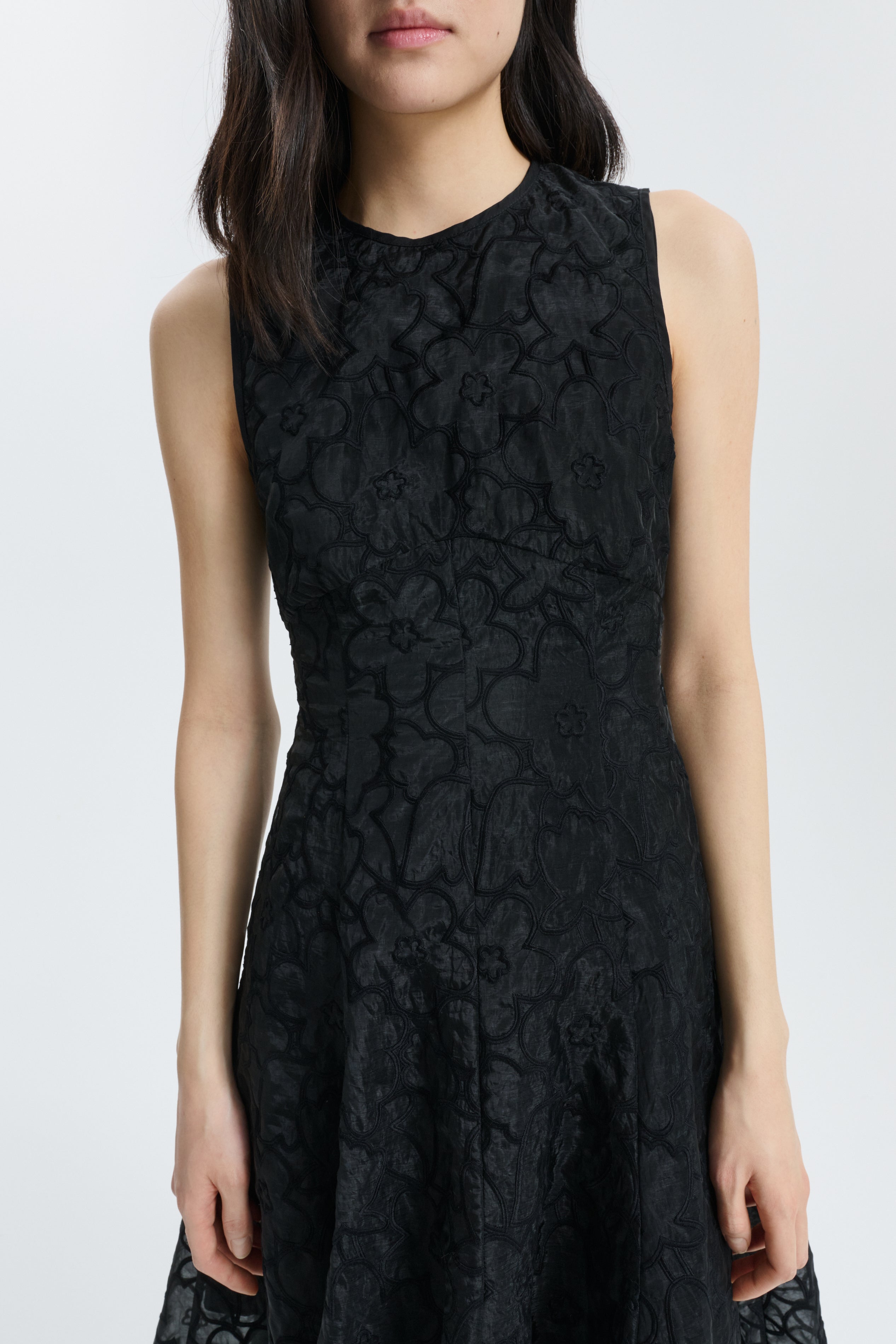 CBFORESS | DRESS CORANITA EMBROIDERY BLACK
