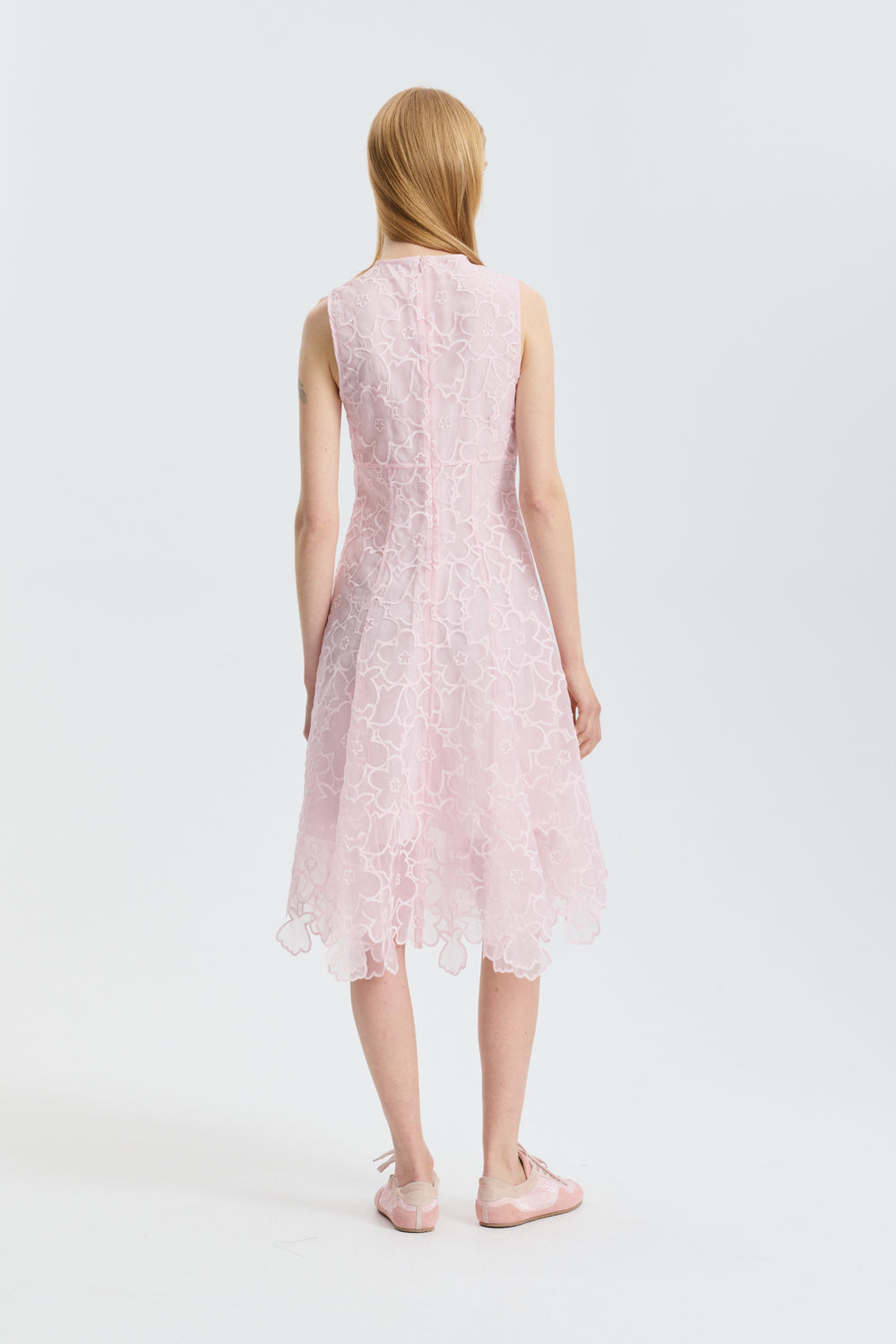 CBFORESS | DRESS CORANITA EMBROIDERY BLUSH PINK