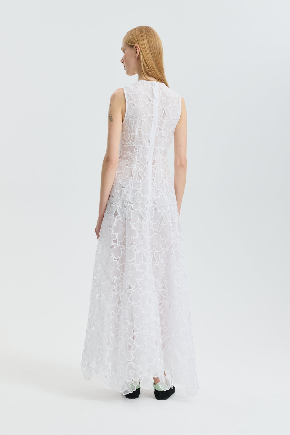 CBFOWE | GOWN CORANITA EMBROIDERY WHITE