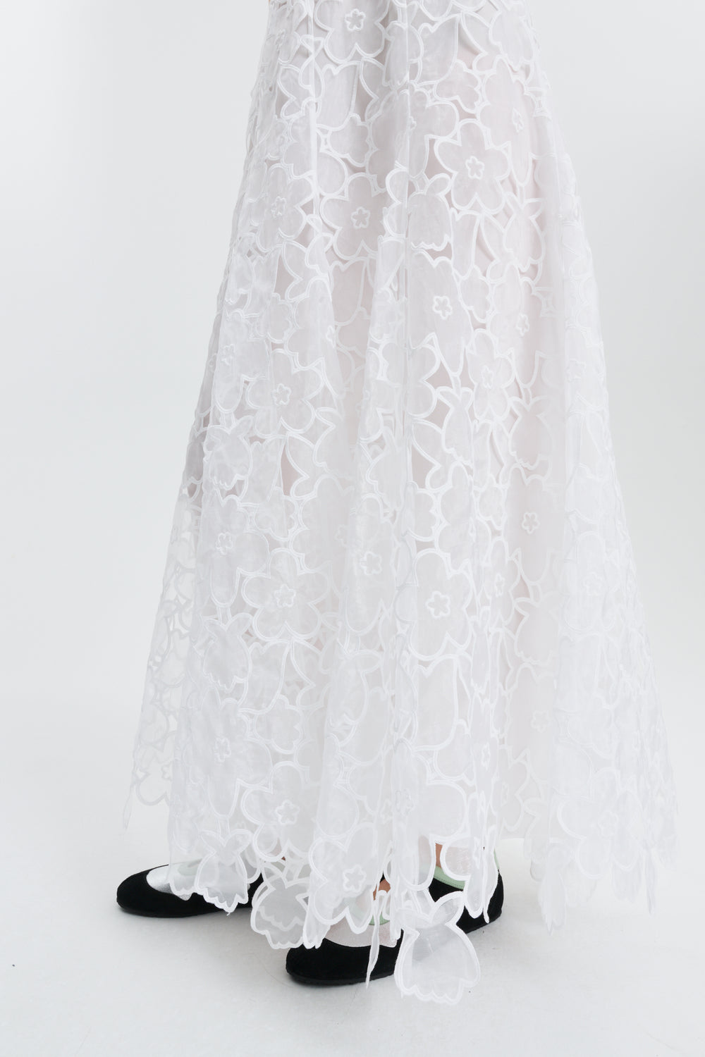 CBFOWE | GOWN CORANITA EMBROIDERY WHITE