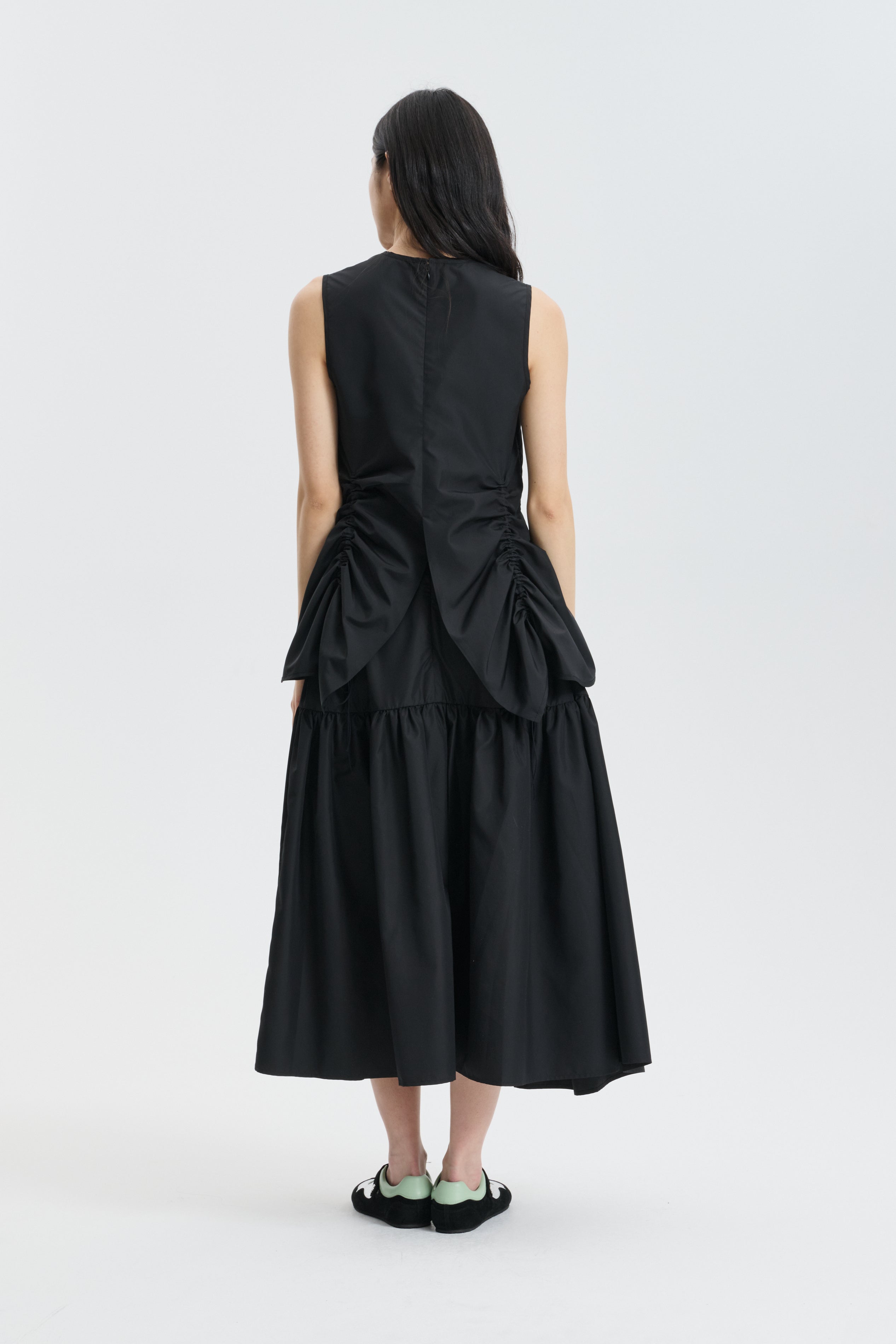 CBUNIKA | TOP RECYCLED FAILLE BLACK