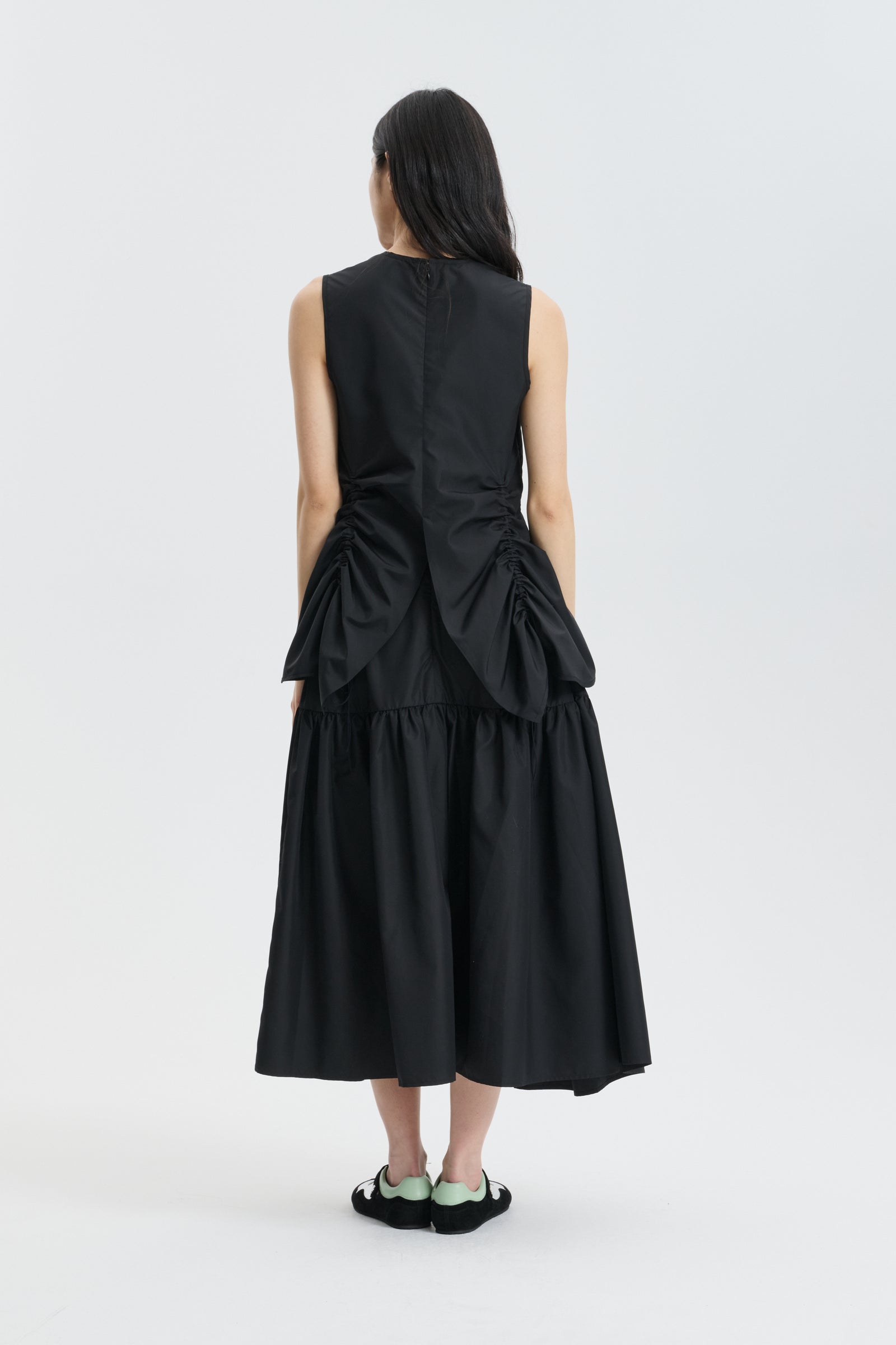 CBUNIKA | TOP RECYCLED FAILLE BLACK