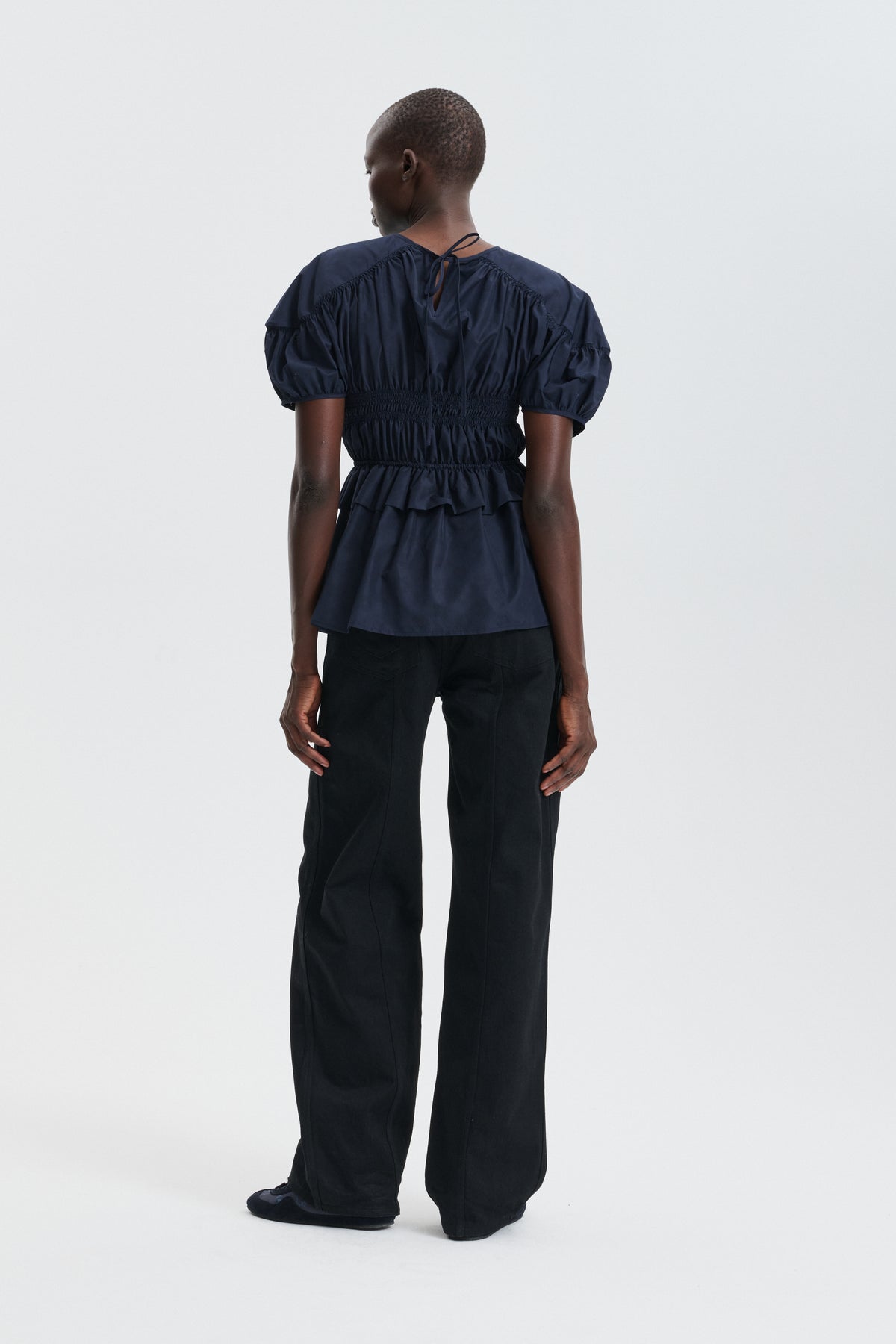 CBBROOKLYN | TOP PERFORATE WINDFLOWER NAVY
