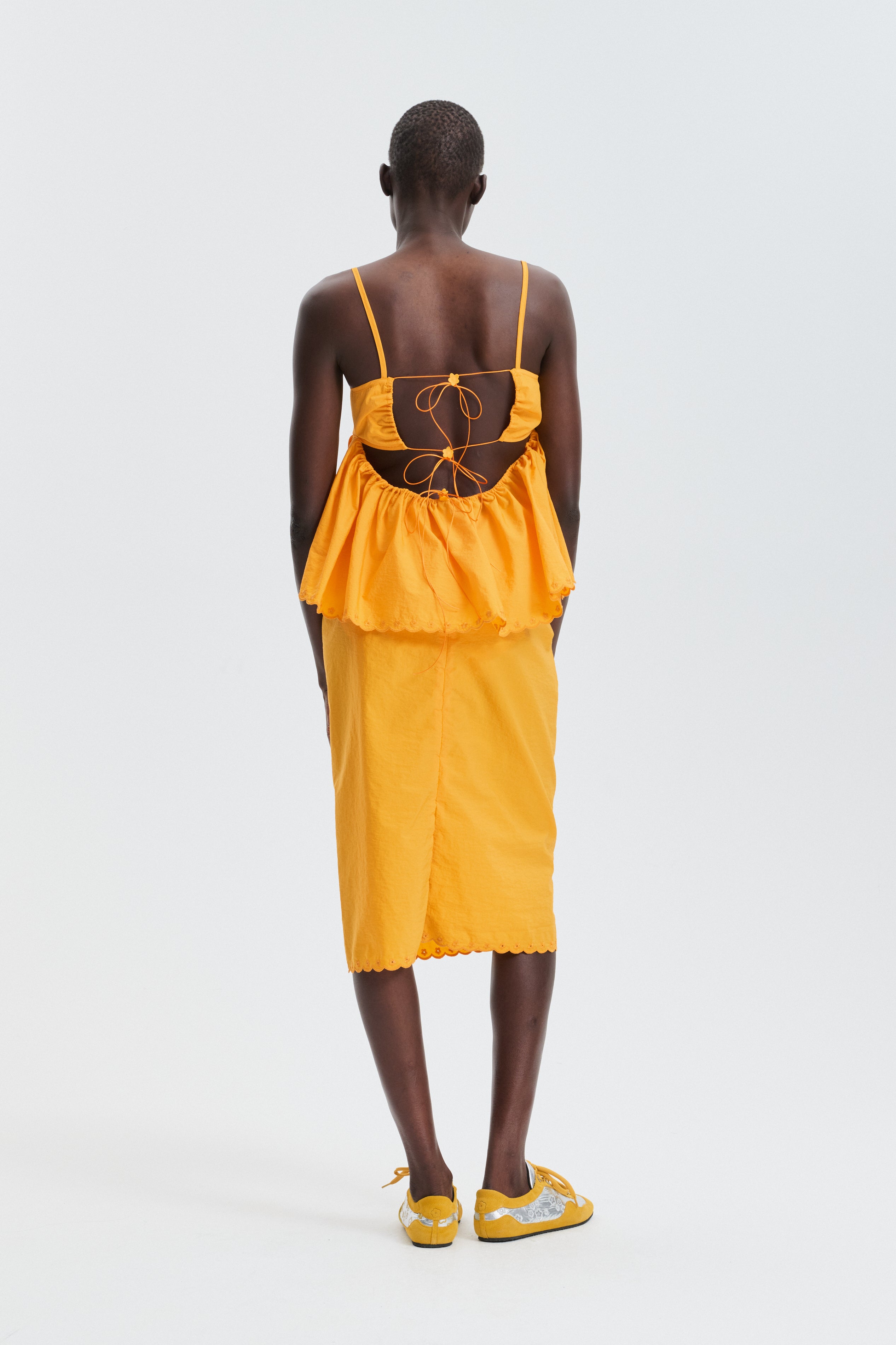 CBSELENA | TOP EMBROIDERED TAFFETA WINTER YELLOW