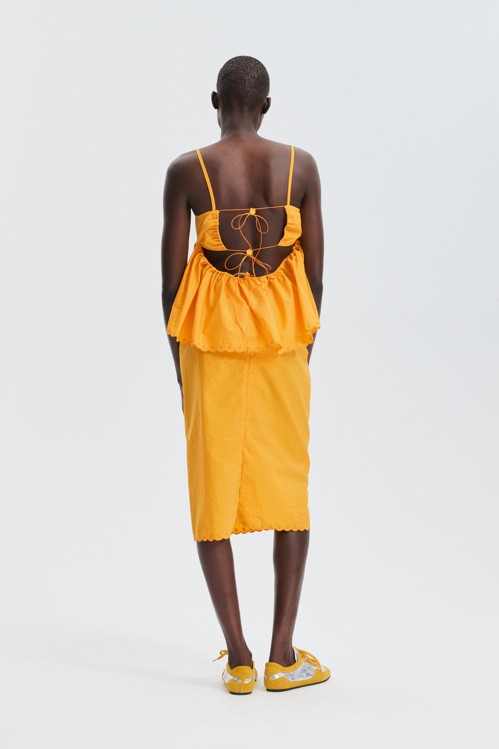 CBSELENA | TOP EMBROIDERED TAFFETA WINTER YELLOW