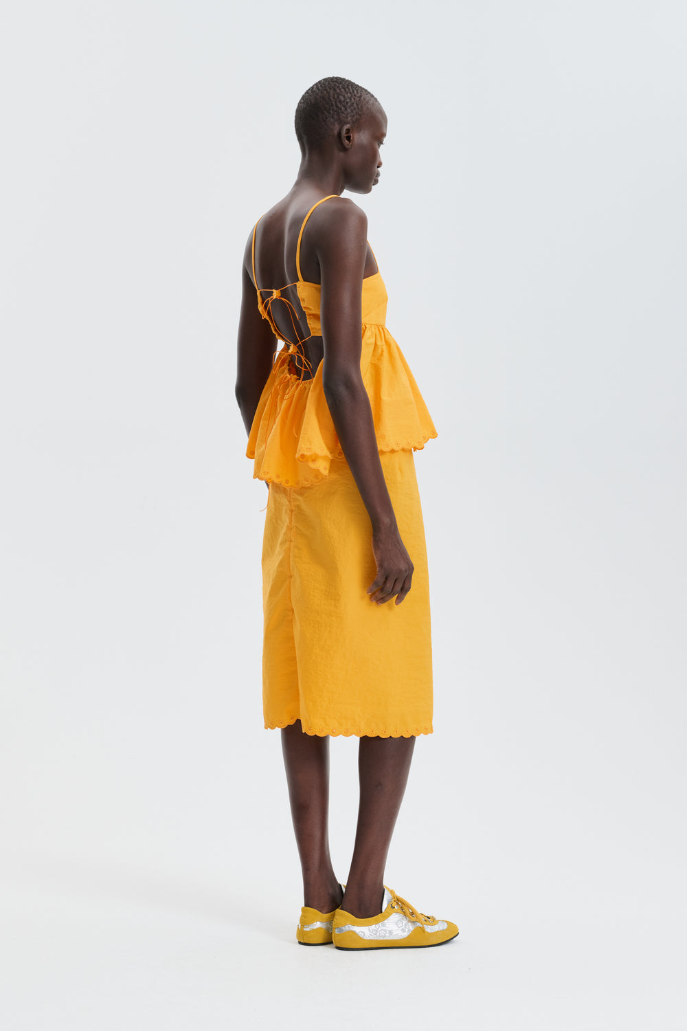 CBSELENA | TOP EMBROIDERED TAFFETA WINTER YELLOW