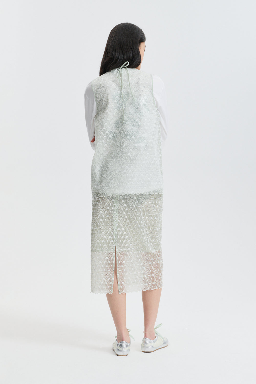 CBCERISE | TOP MEADOW EMBROIDERY MINT