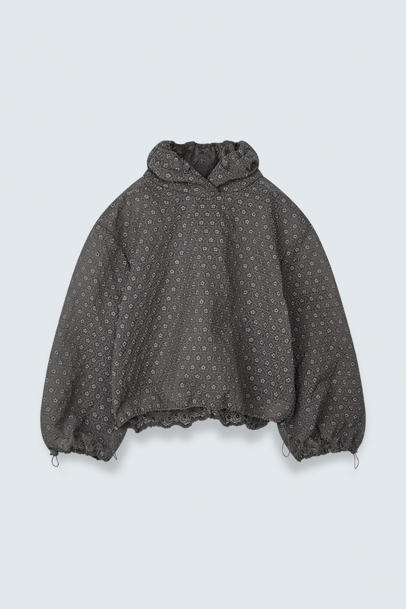 CBSHILA | HOODIE MEADOW EMBROIDERY GREY