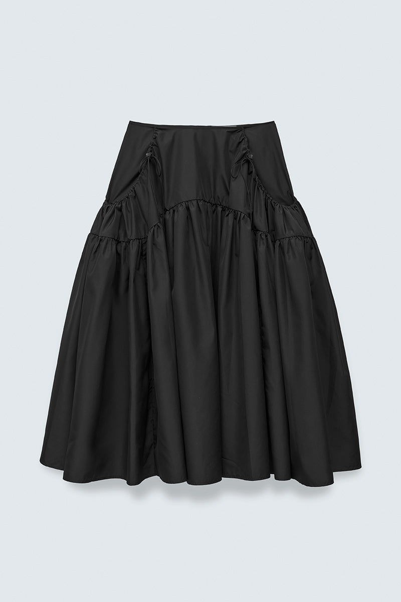 CBFILLY | SKIRT RECYCLED FAILLE BLACK