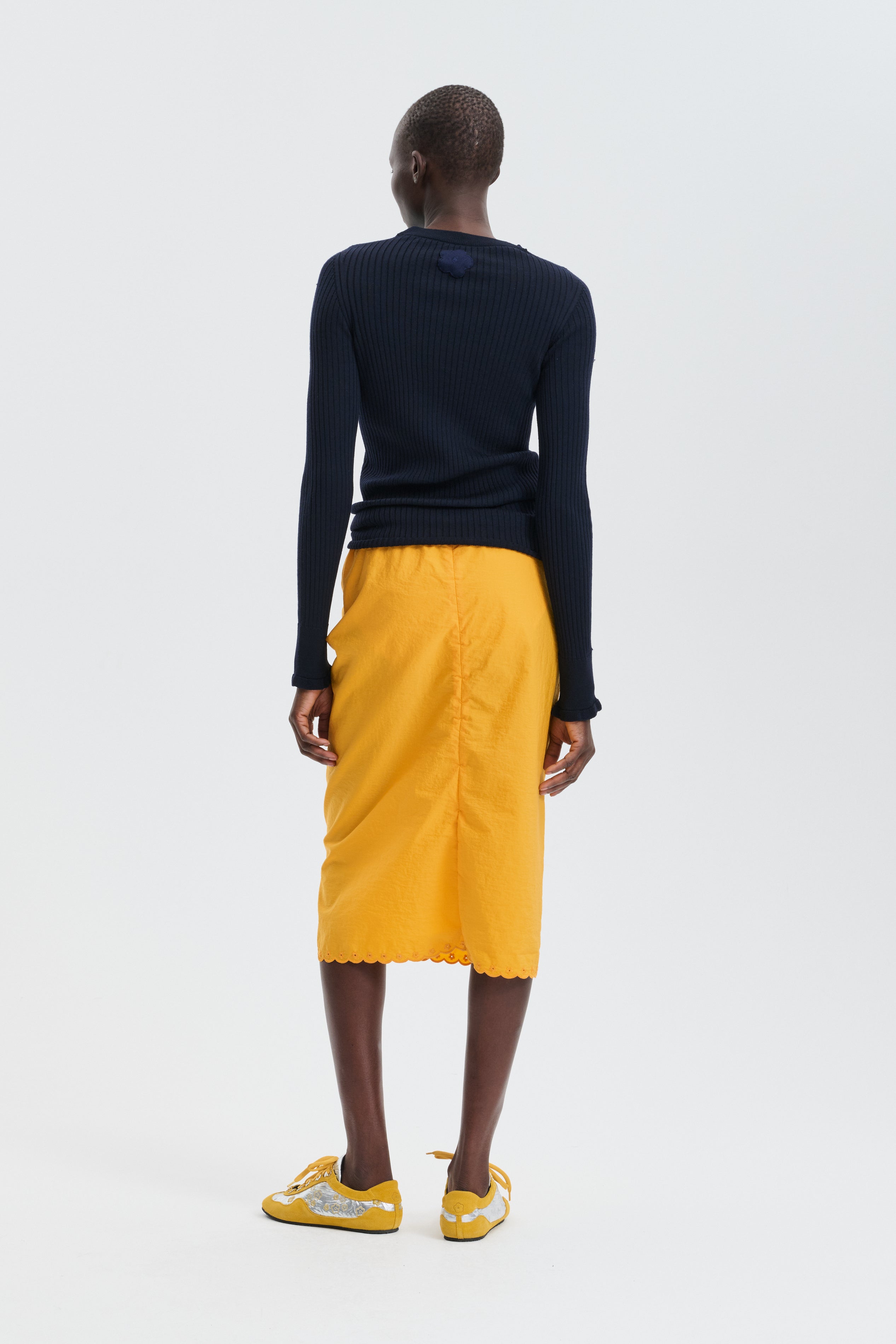 CBBRIA | SKIRT EMBROIDERED TAFFETA WINTER YELLOW