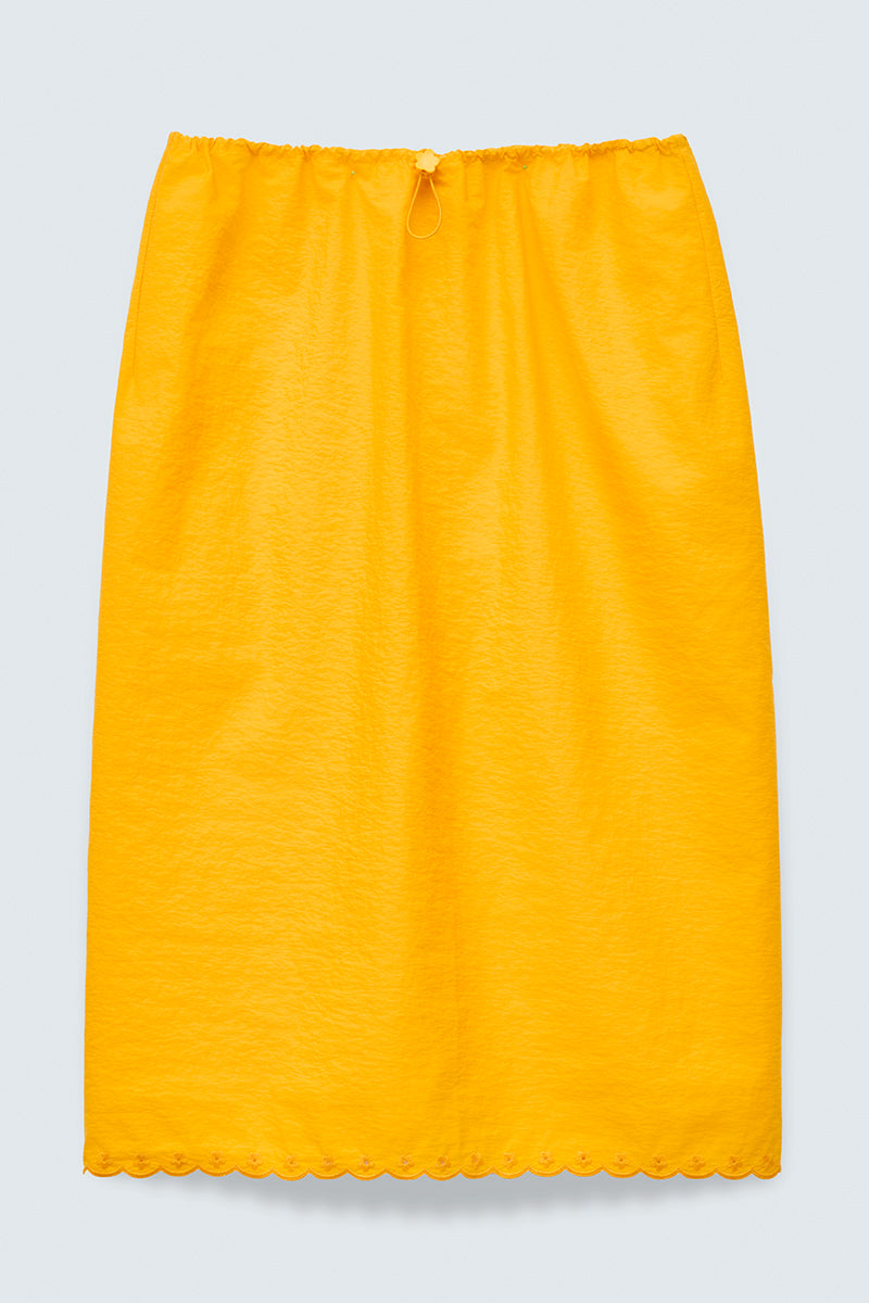 CBBRIA | SKIRT EMBROIDERED TAFFETA WINTER YELLOW