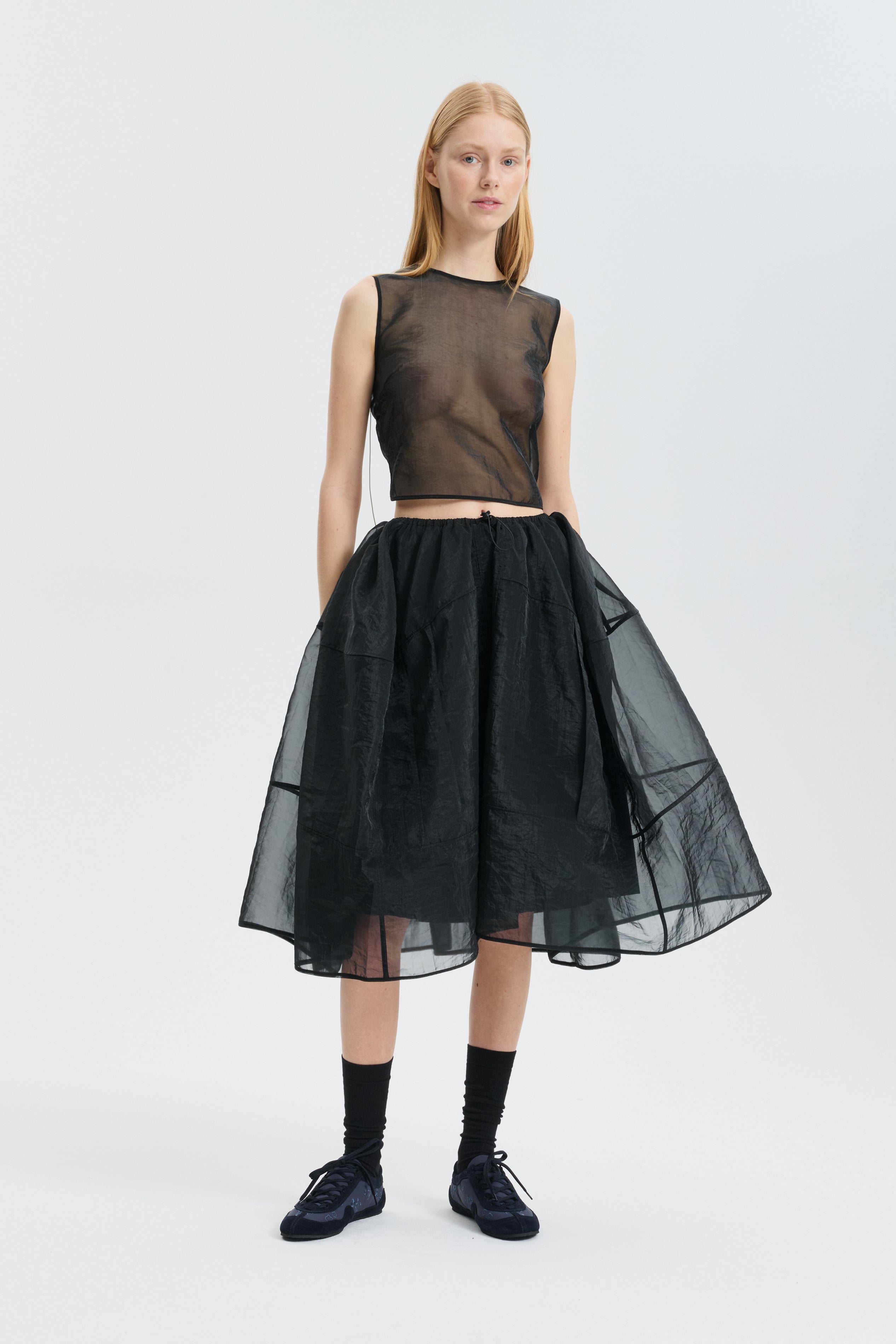 CBFOSIA | SKIRT LIQUID MYRTIA BLACK