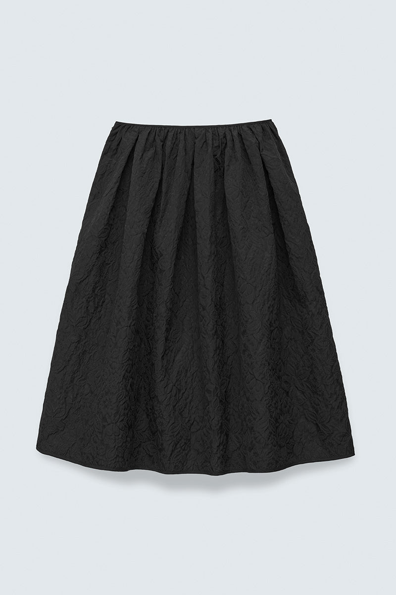 CBBALA | SKIRT FLORATINI MATELASSÉ BLACK