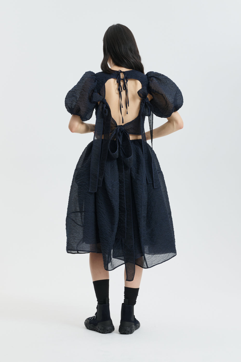 CBFOSIA | SKIRT BRODIA MATELASSÉ NAVY