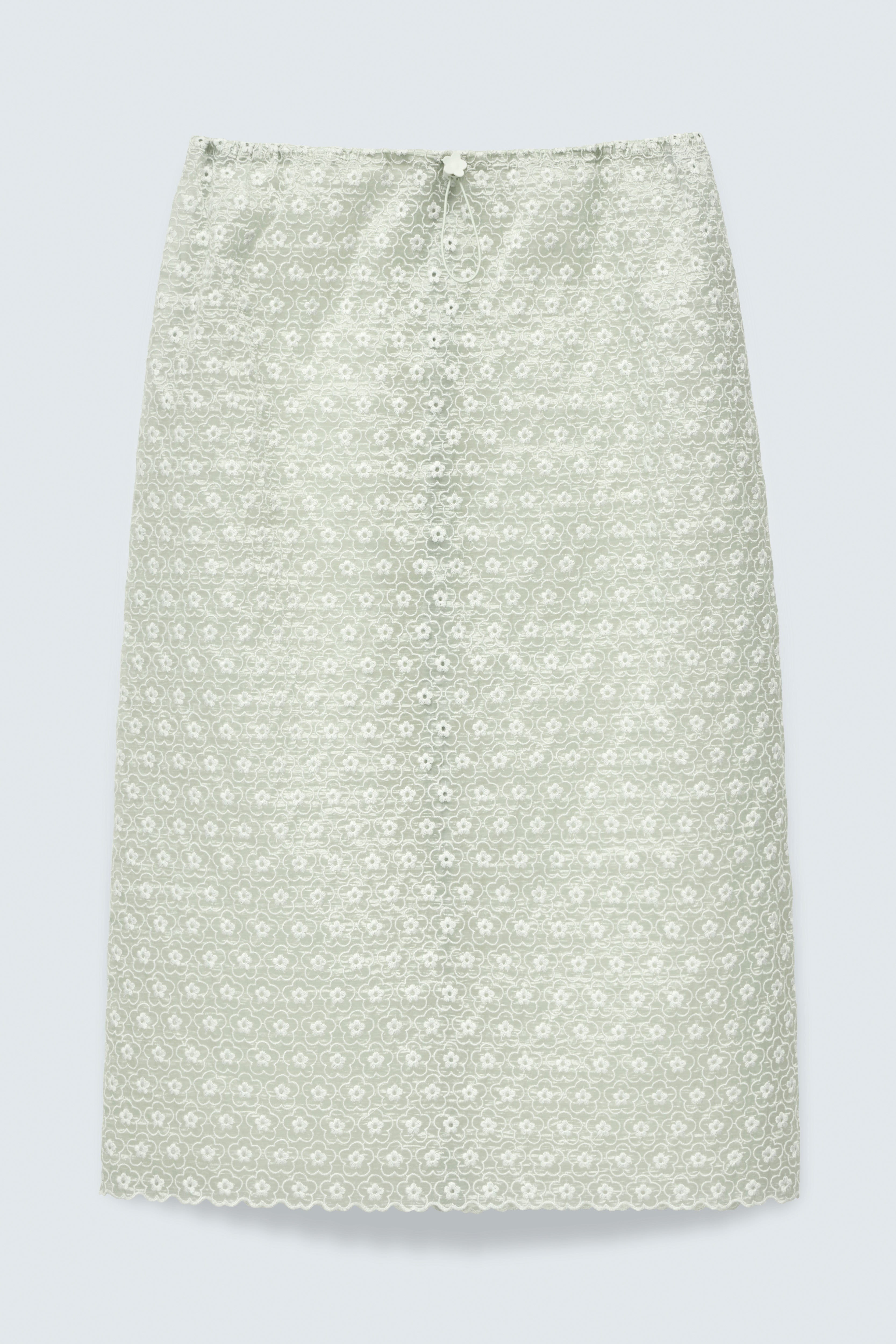 CBBRIA | SKIRT MEADOW EMBROIDERY MINT