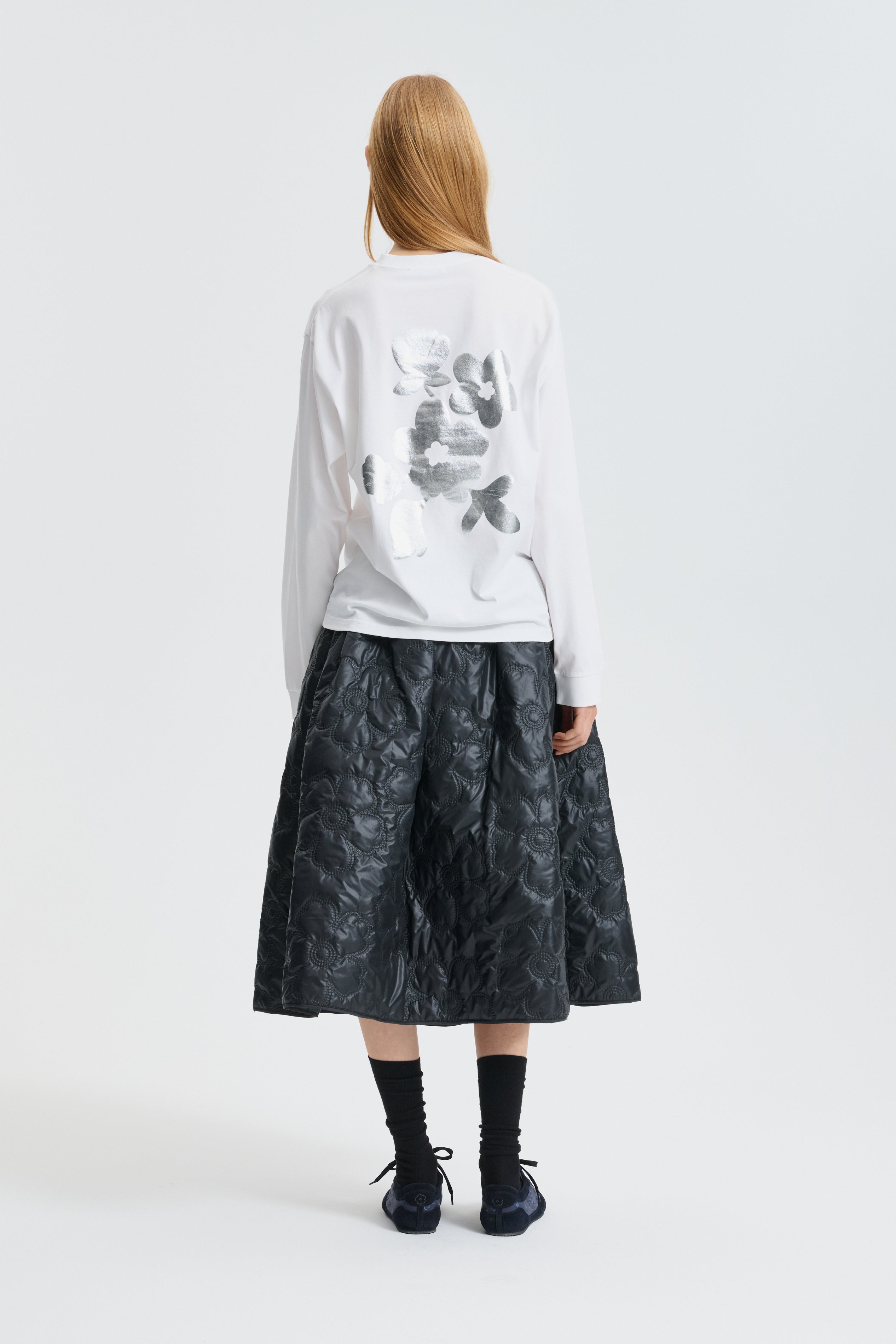 CBLILY | T-SHIRT JERSEY WHITE / SILVER