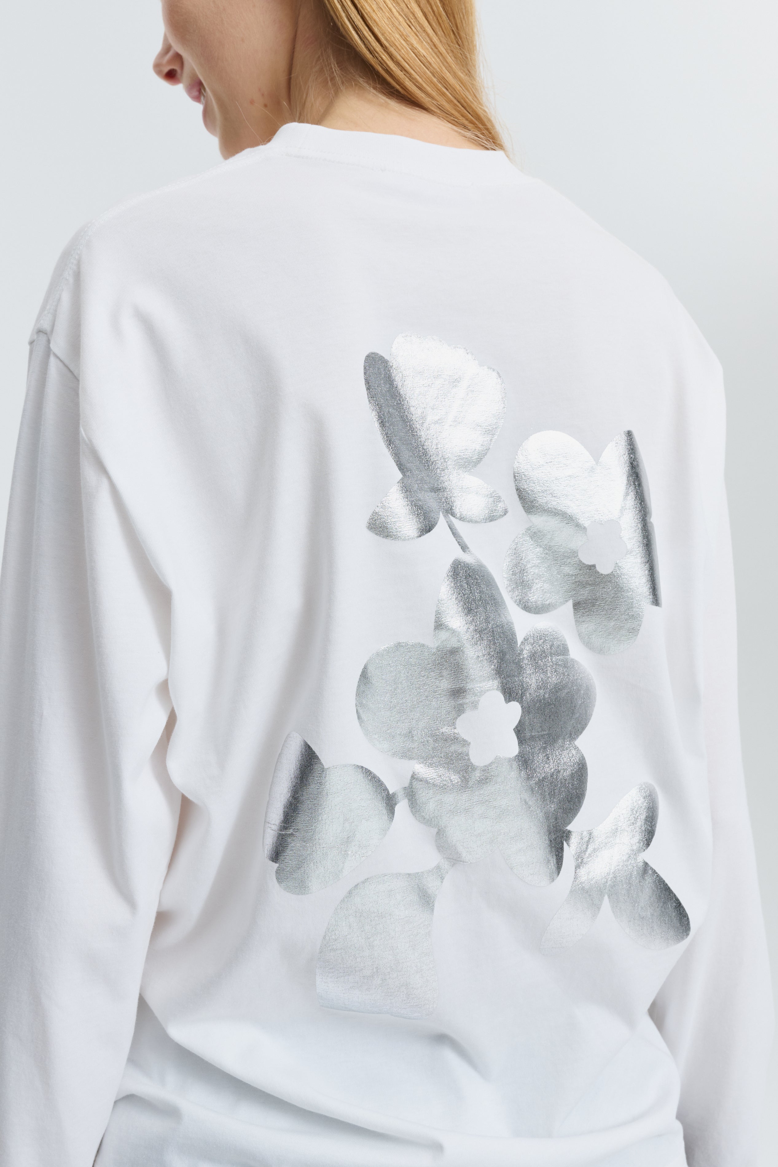 CBLILY | T-SHIRT JERSEY WHITE / SILVER