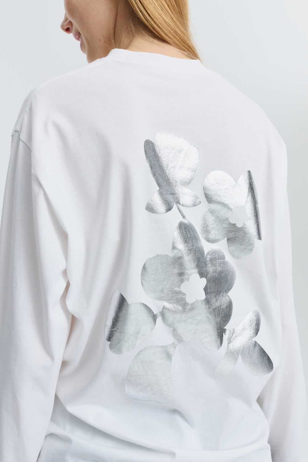 CBLILY | T-SHIRT JERSEY WHITE / SILVER