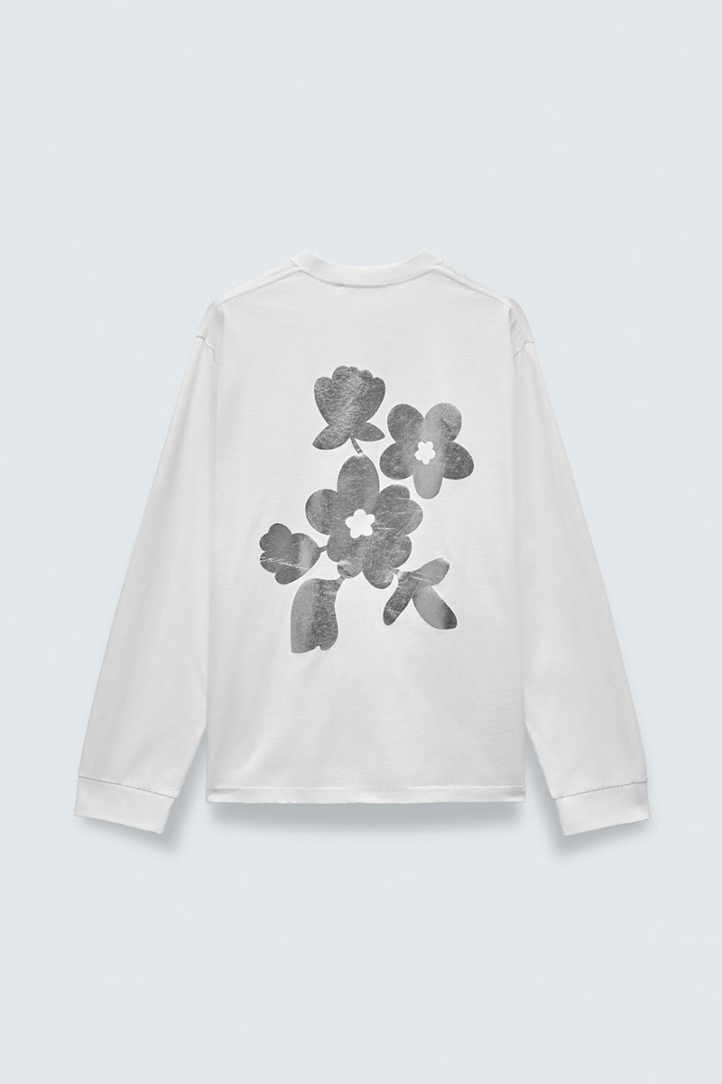CBLILY | T-SHIRT JERSEY WHITE / SILVER