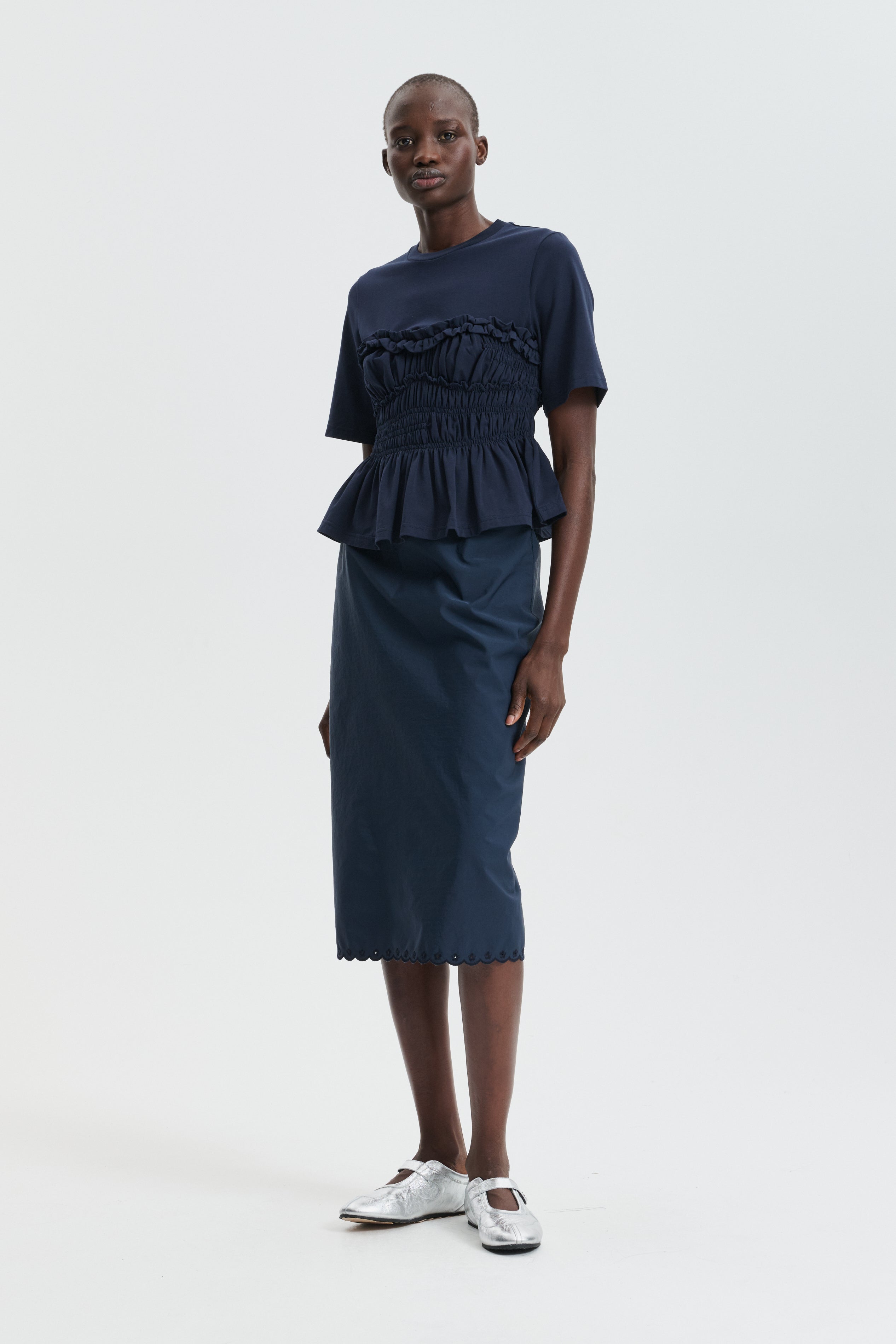CBVILDE | T-SHIRT JERSEY NAVY