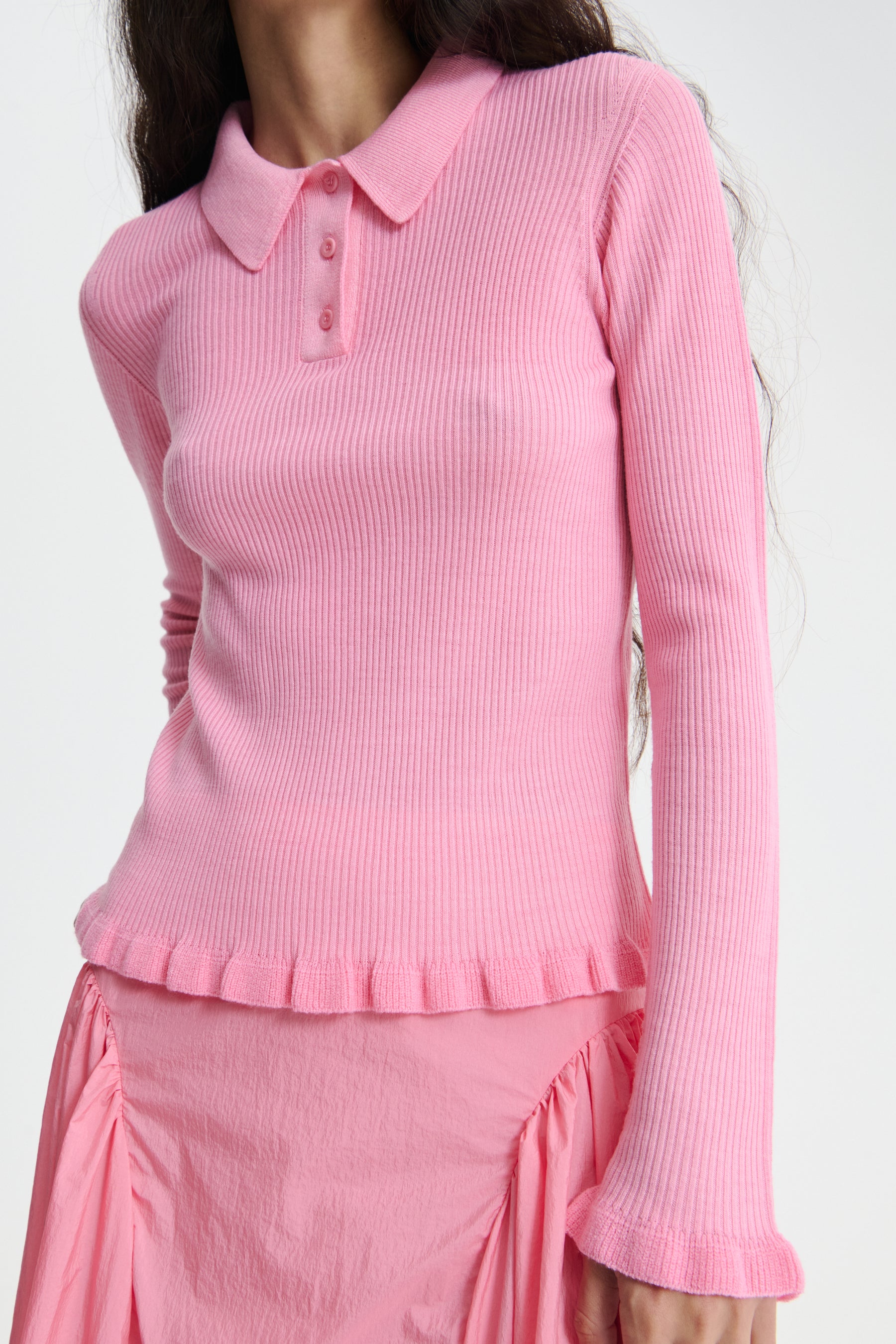 〓CECILIE BAHNSEN〓 マルチ ギュピールフローラルレース トップ ODA | TOP LIGHTWEIGHT KNIT SORBET