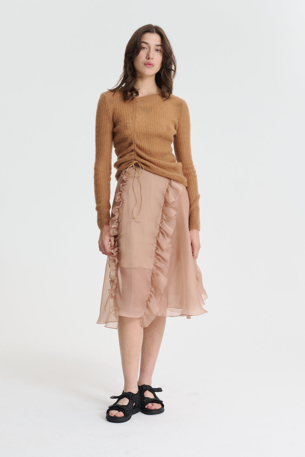 USSI | PULLOVER MOHAIR KNIT CHESTNUT