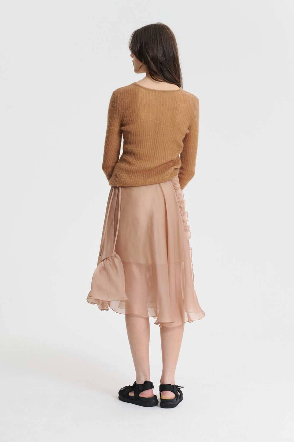 USSI | PULLOVER MOHAIR KNIT CHESTNUT
