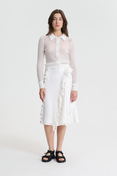 JAKI | CARDIGAN | MOHAIR WHITE