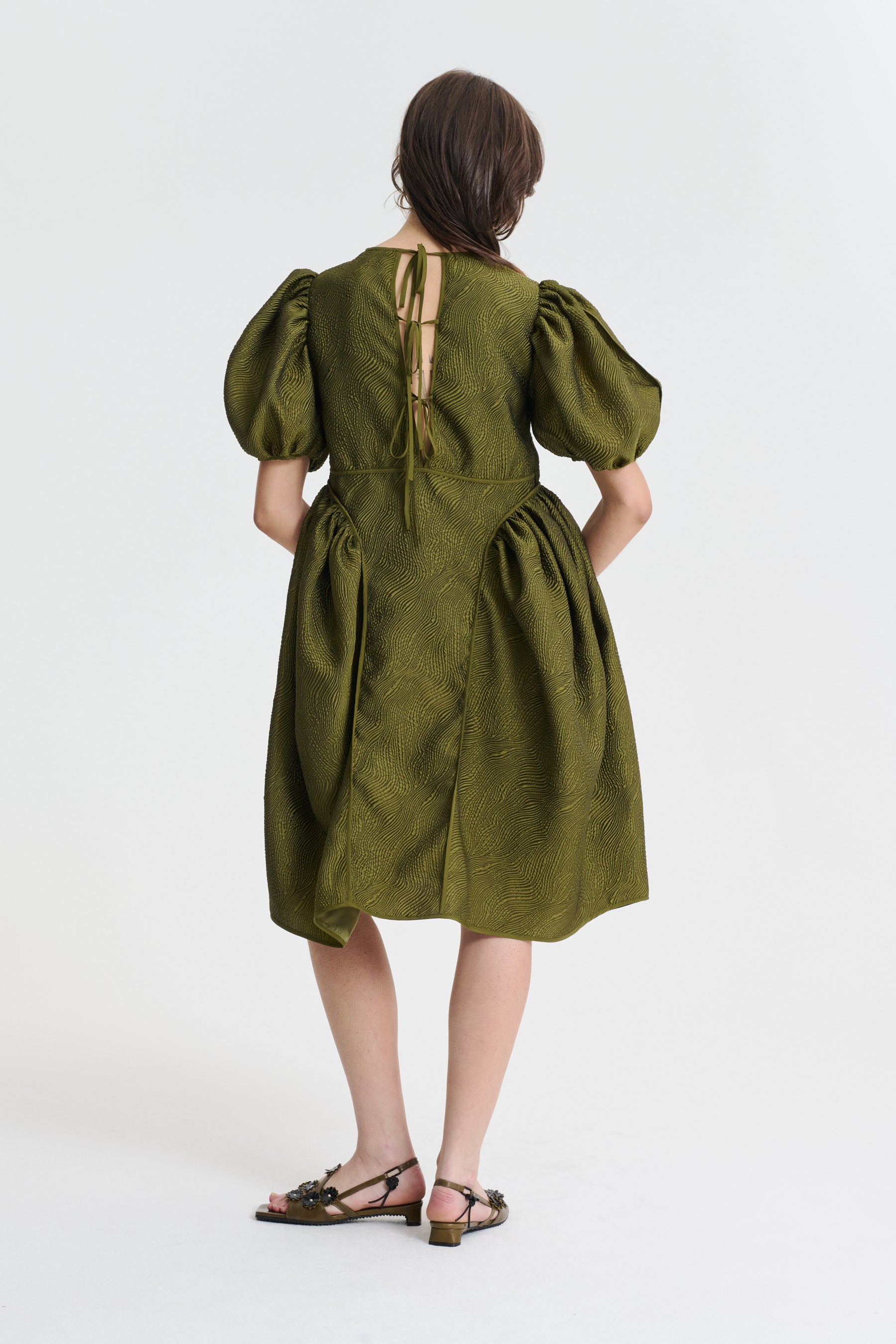 【関税&送料込】Cecilie Bahnsen Olive Green Polyester Blend AKIRA | TOP | DENIM OLIVE GREEN