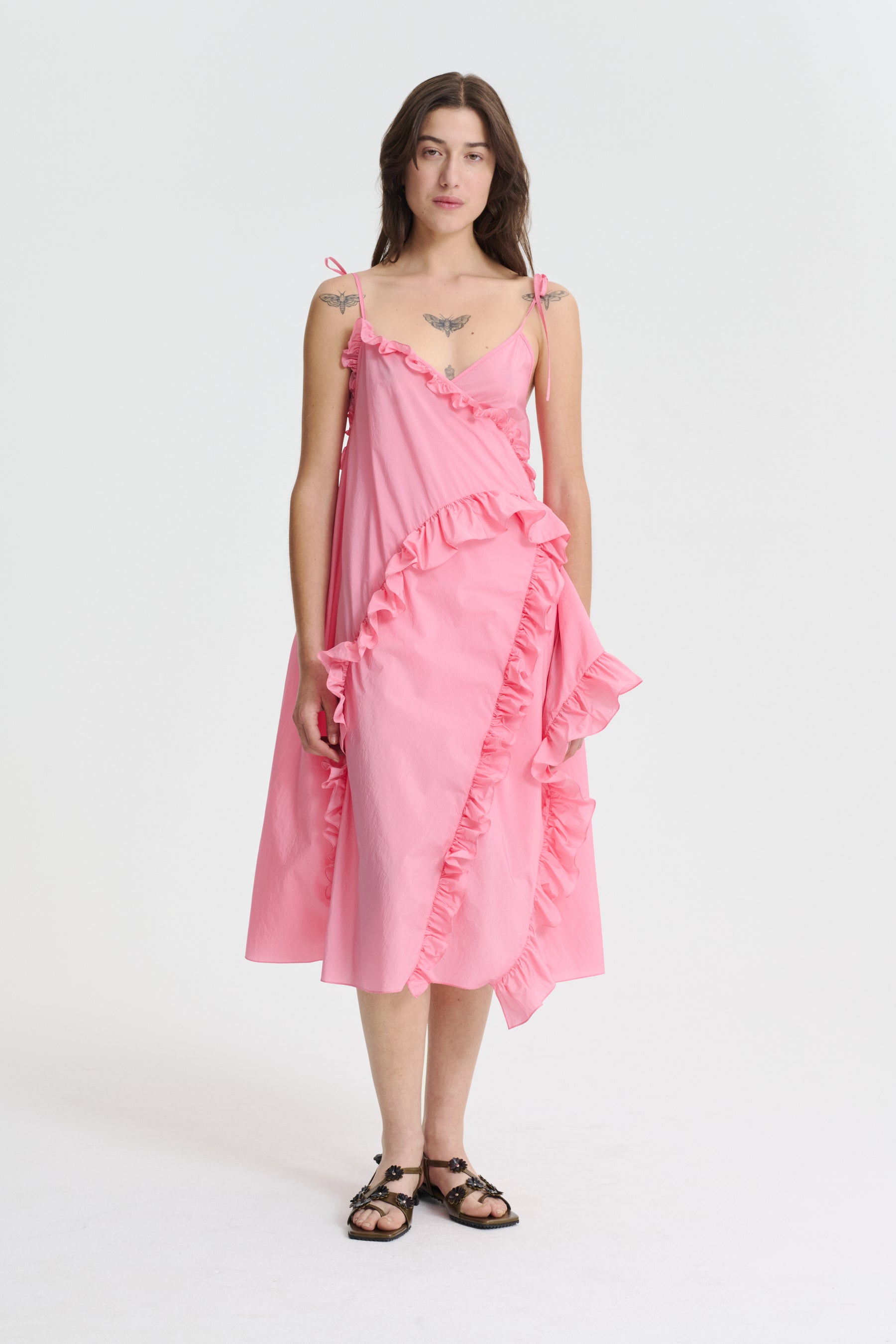 【Cecilie Bahnsen】Taffeta Dress CECILIE BAHNSEN Harriet Recycled-Fibre Taffeta Dress | endource