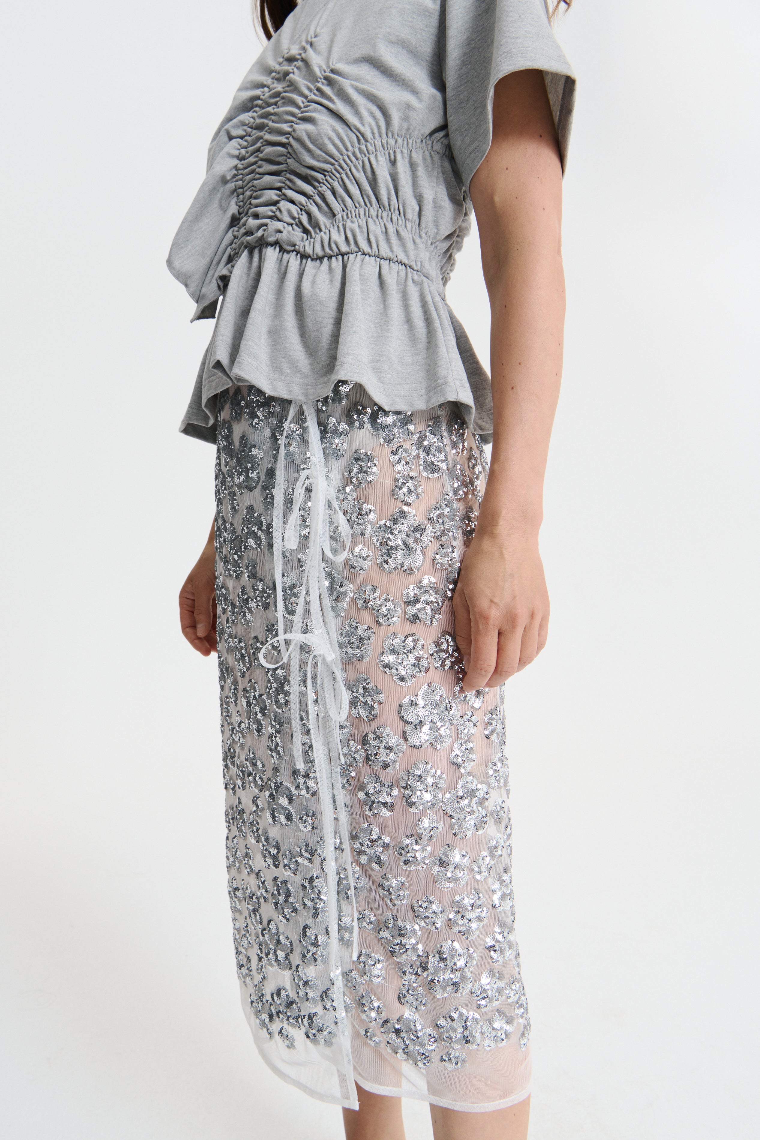 ACE | TOP JERSEY GREY MELANGE – Cecilie Bahnsen
