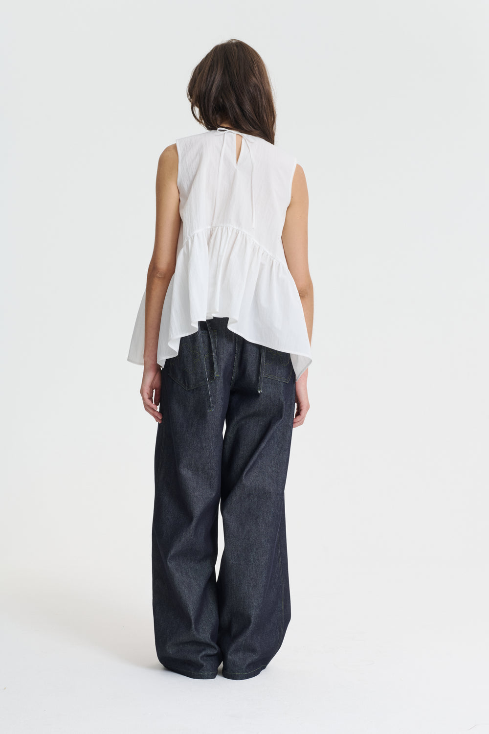 ASTA | TOP RECYCLED TAFFETA WHITE