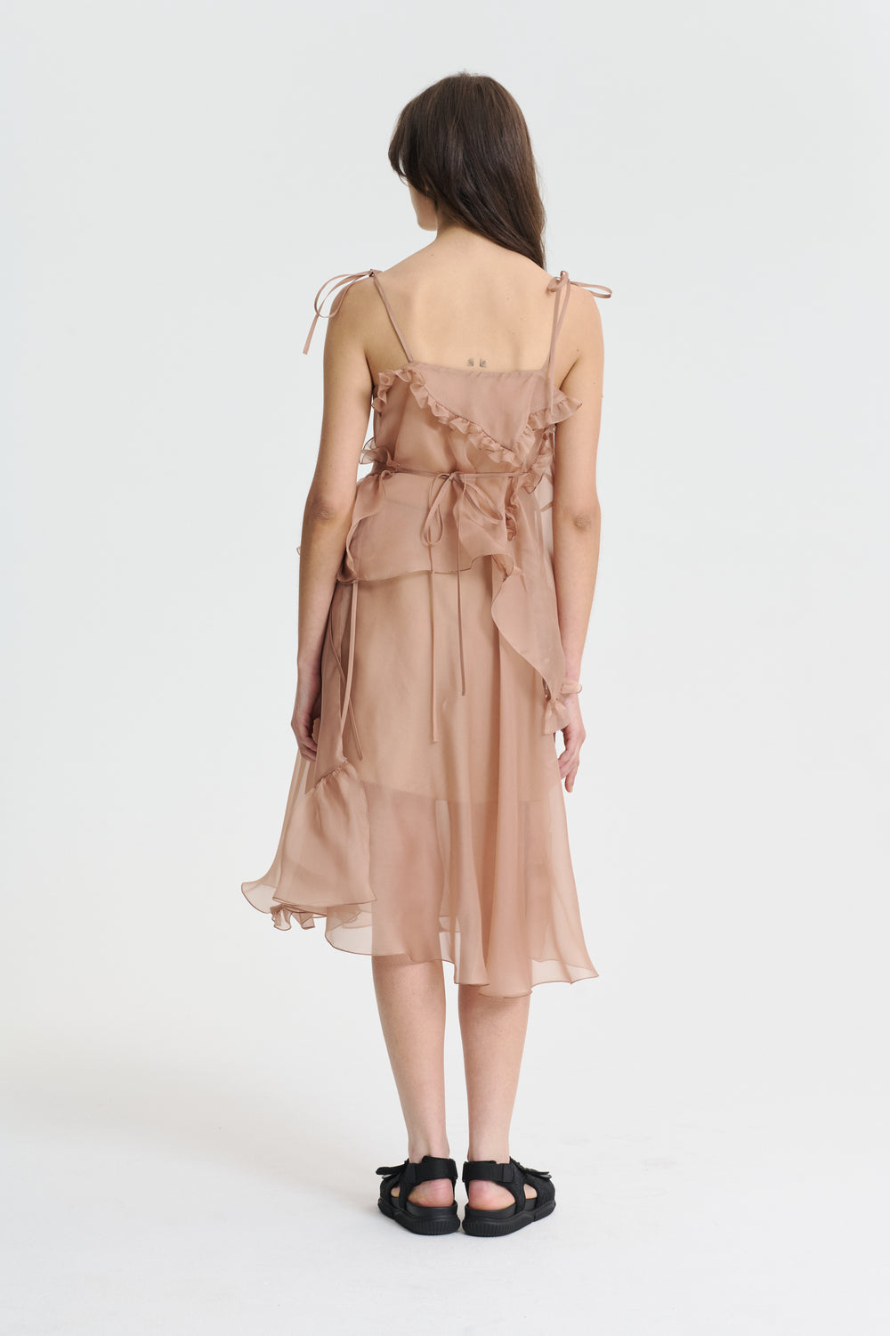 ADELINA | SKIRT ORGANZA CHESTNUT