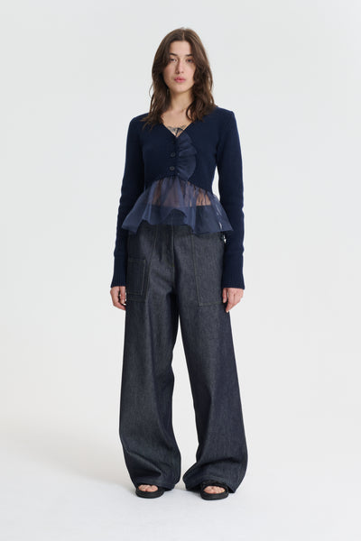 【関税込み】Cecilie Bahnsen グリーン Anita ジーンズ Green Anita Jeans by Cecilie Bahnsen on Sale