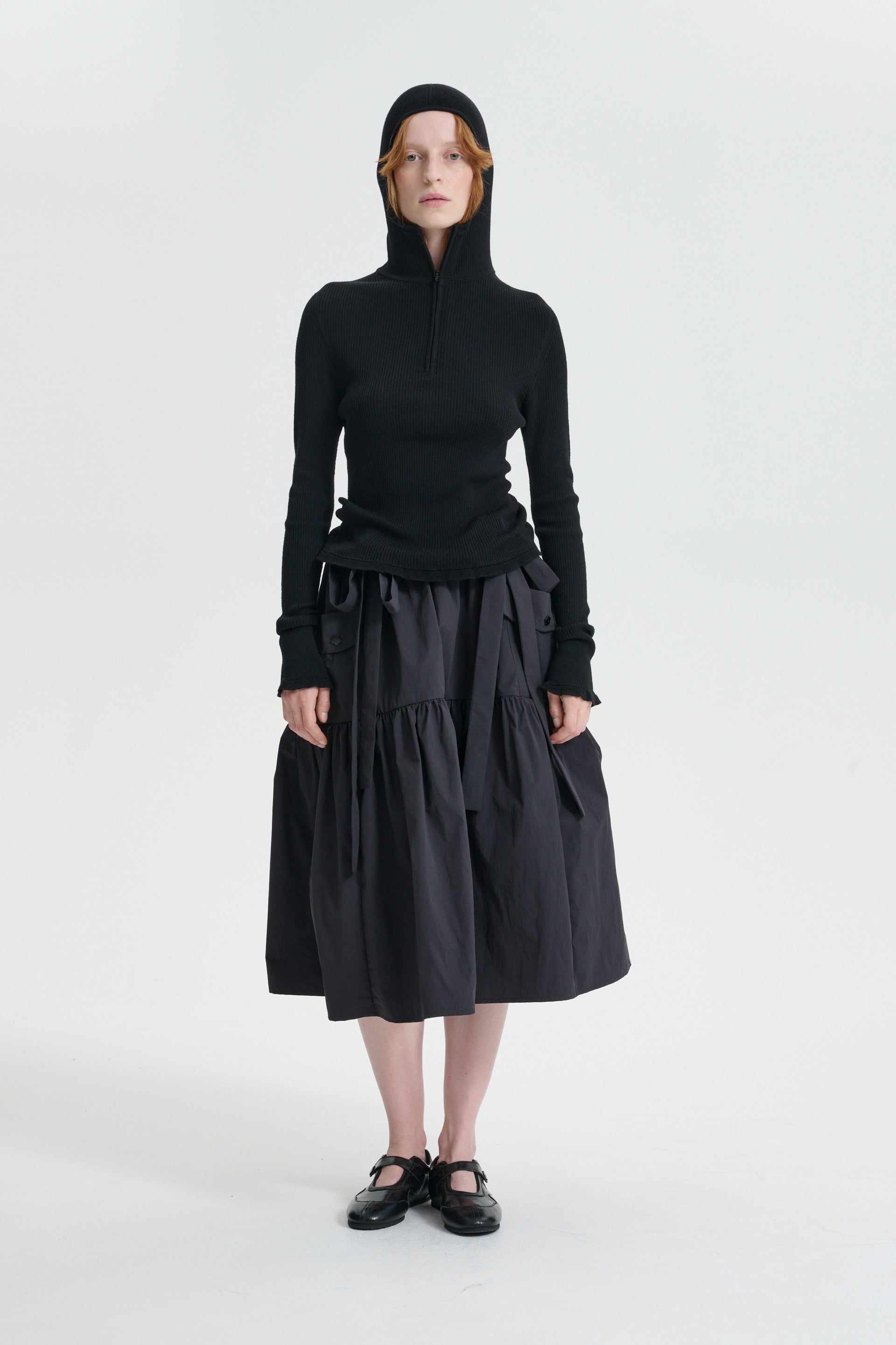CBMALA | SKIRT GRASMERE MATELASSÉ BLACK – Cecilie Bahnsen